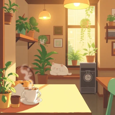 FLUX Schnell - Cozy Anime Cafe