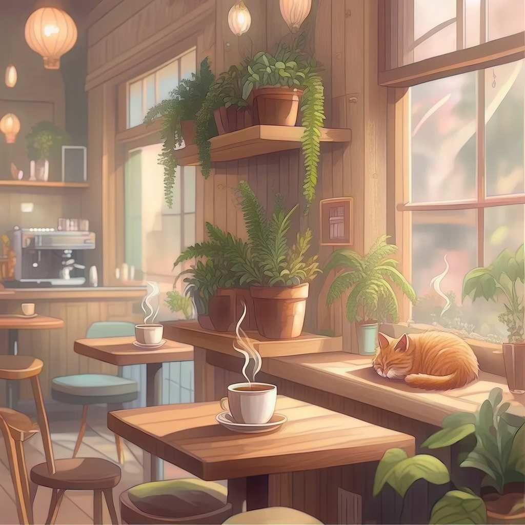 Bria FIBO - Cozy Anime Cafe