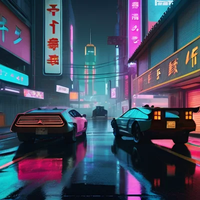 Realistic Stock Photo v2.0 - Cyberpunk City