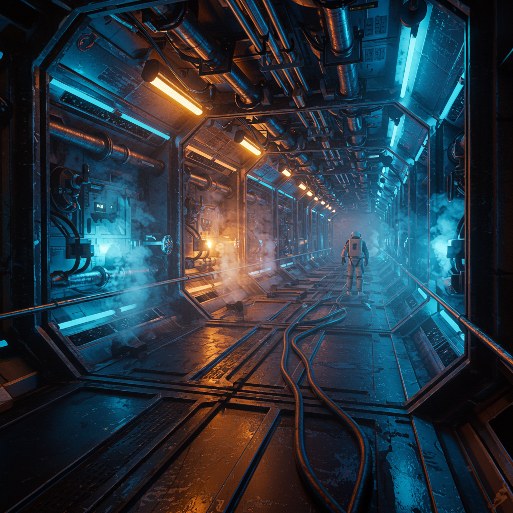 Google Imagen 3 - Sci-Fi Corridor