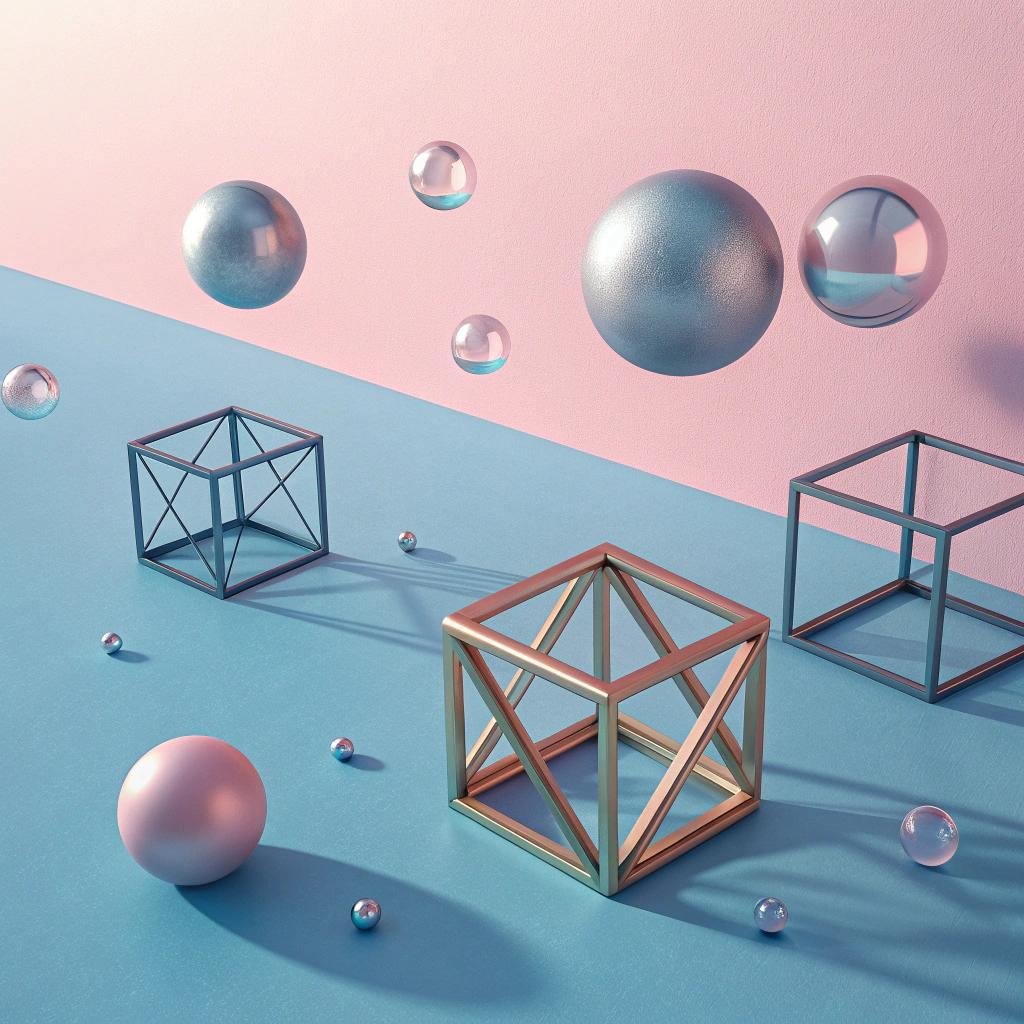 Recraft v3 - Abstract 3D Shapes