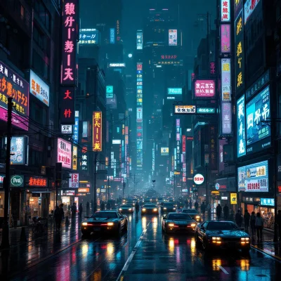 FLUX 1.1 Pro - Cyberpunk City