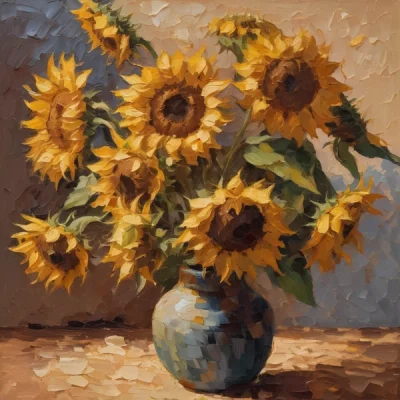 DreamShaper XL Alpha 2 - Oil Painting Flowers