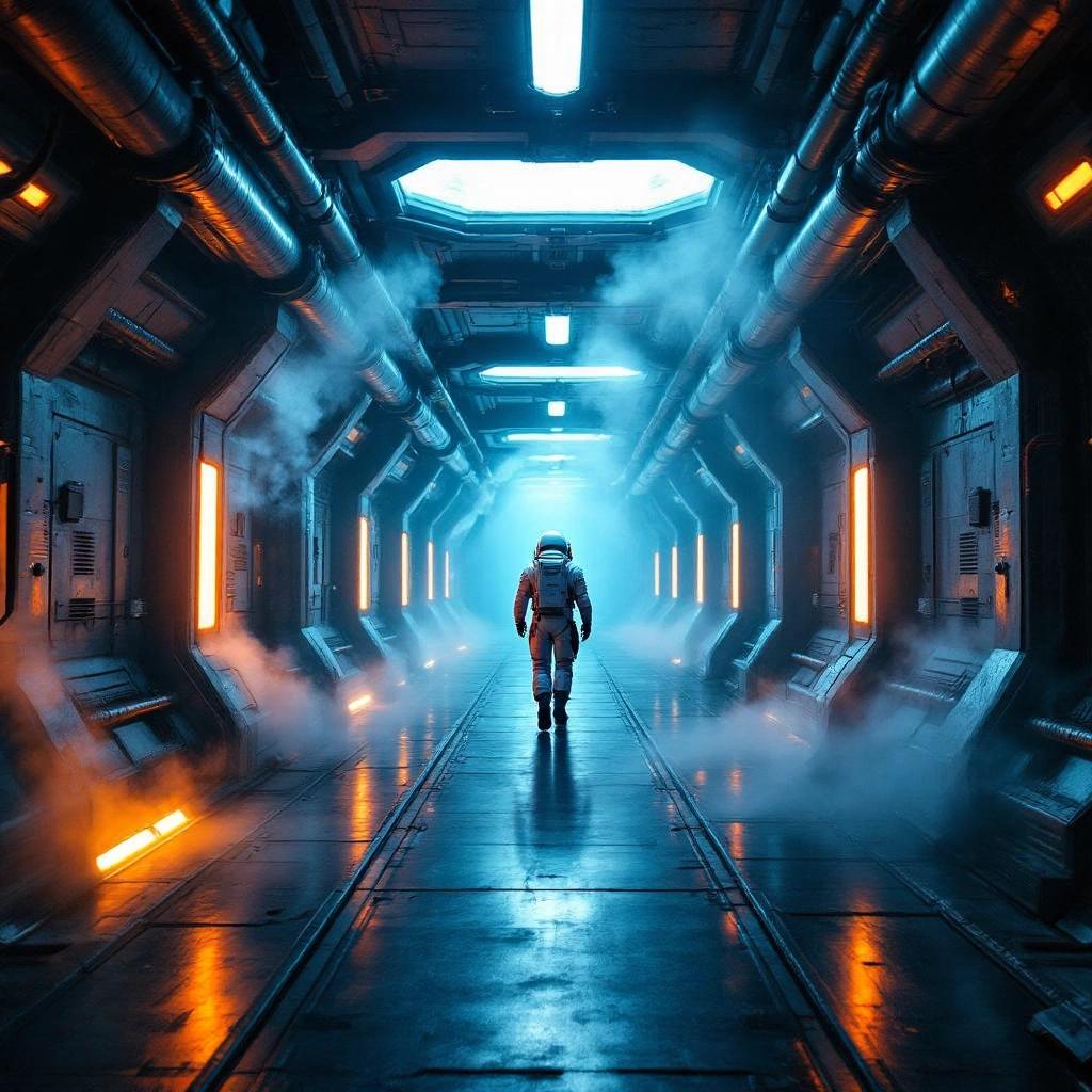 HiDream L1 Full - Sci-Fi Corridor
