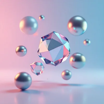 HiDream L1 Fast - Abstract 3D Shapes