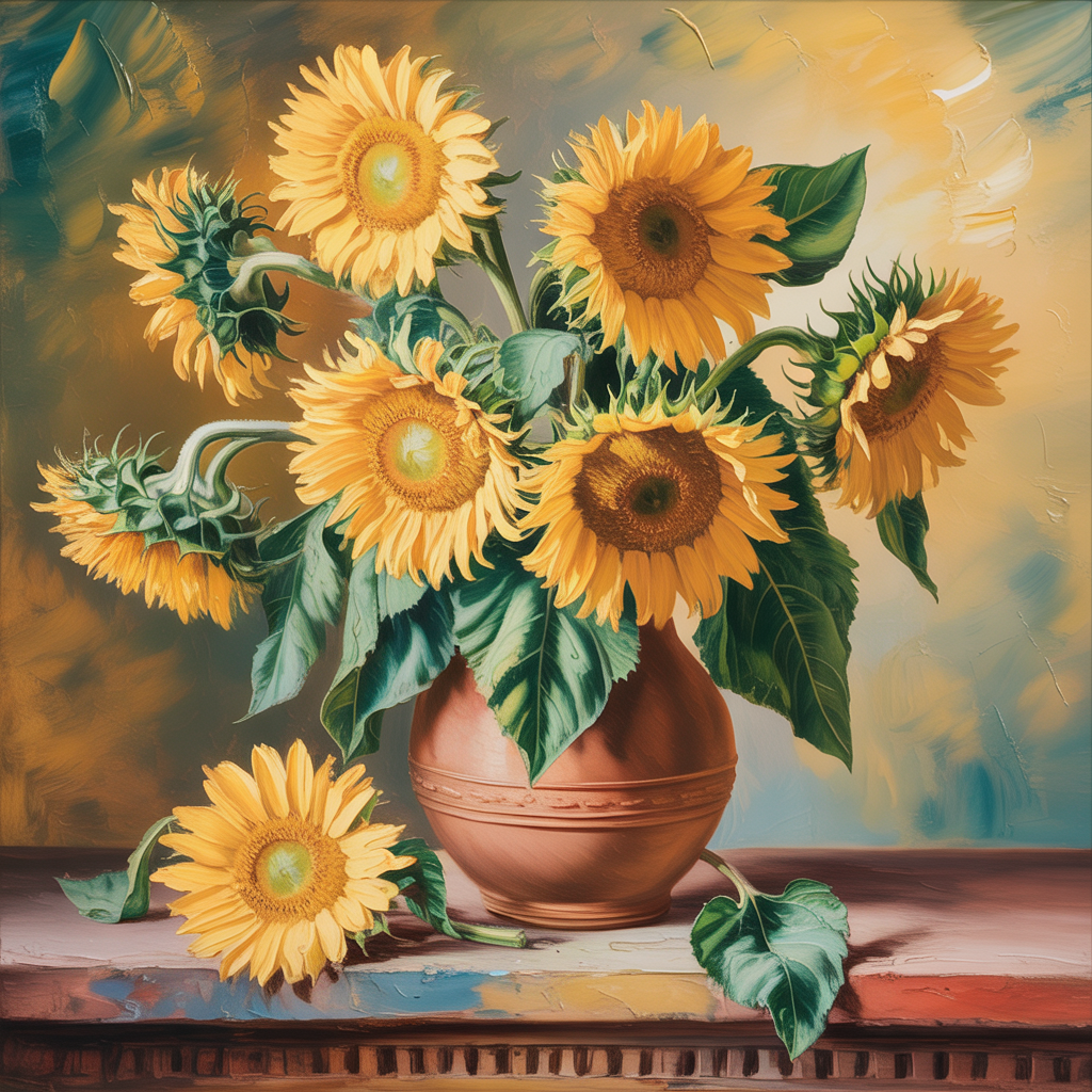 Ideogram v3 - Oil Painting Flowers