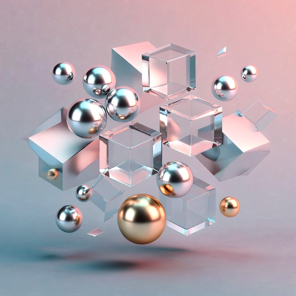 Bria FIBO - Abstract 3D Shapes