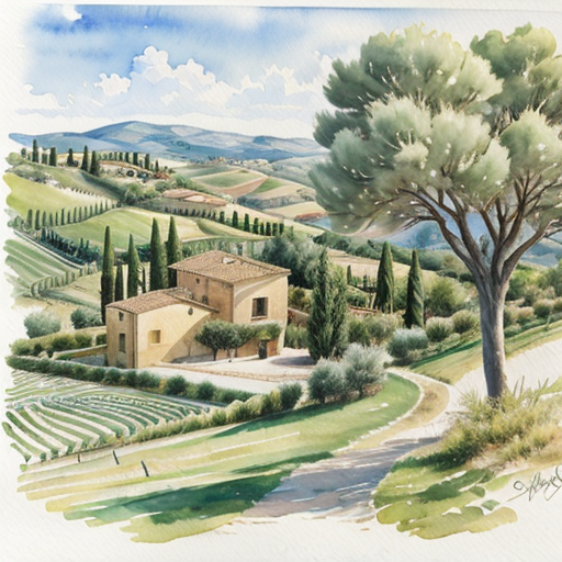 CyberRealistic v9.0 - Watercolor Landscape