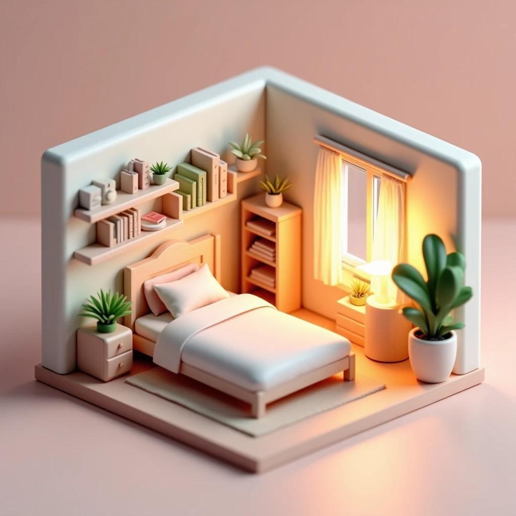 FLUX Dev - Isometric Room