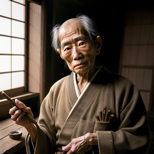 DreamShaper 8 - Elderly Craftsman