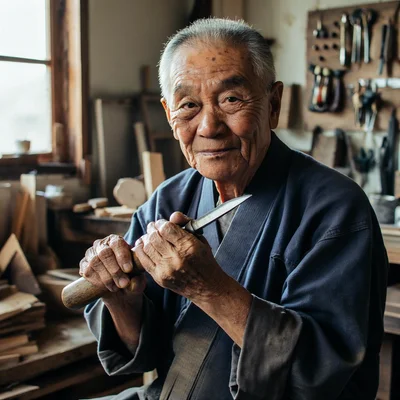 Bria Image 3.2 - Elderly Craftsman