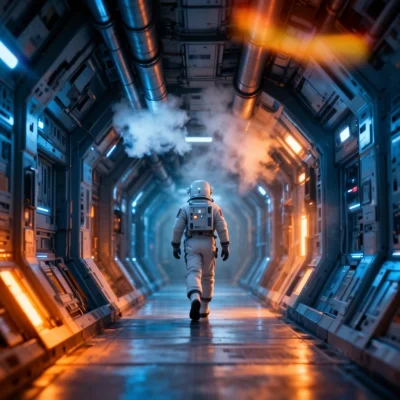 FLUX 2 Dev - Sci-Fi Corridor