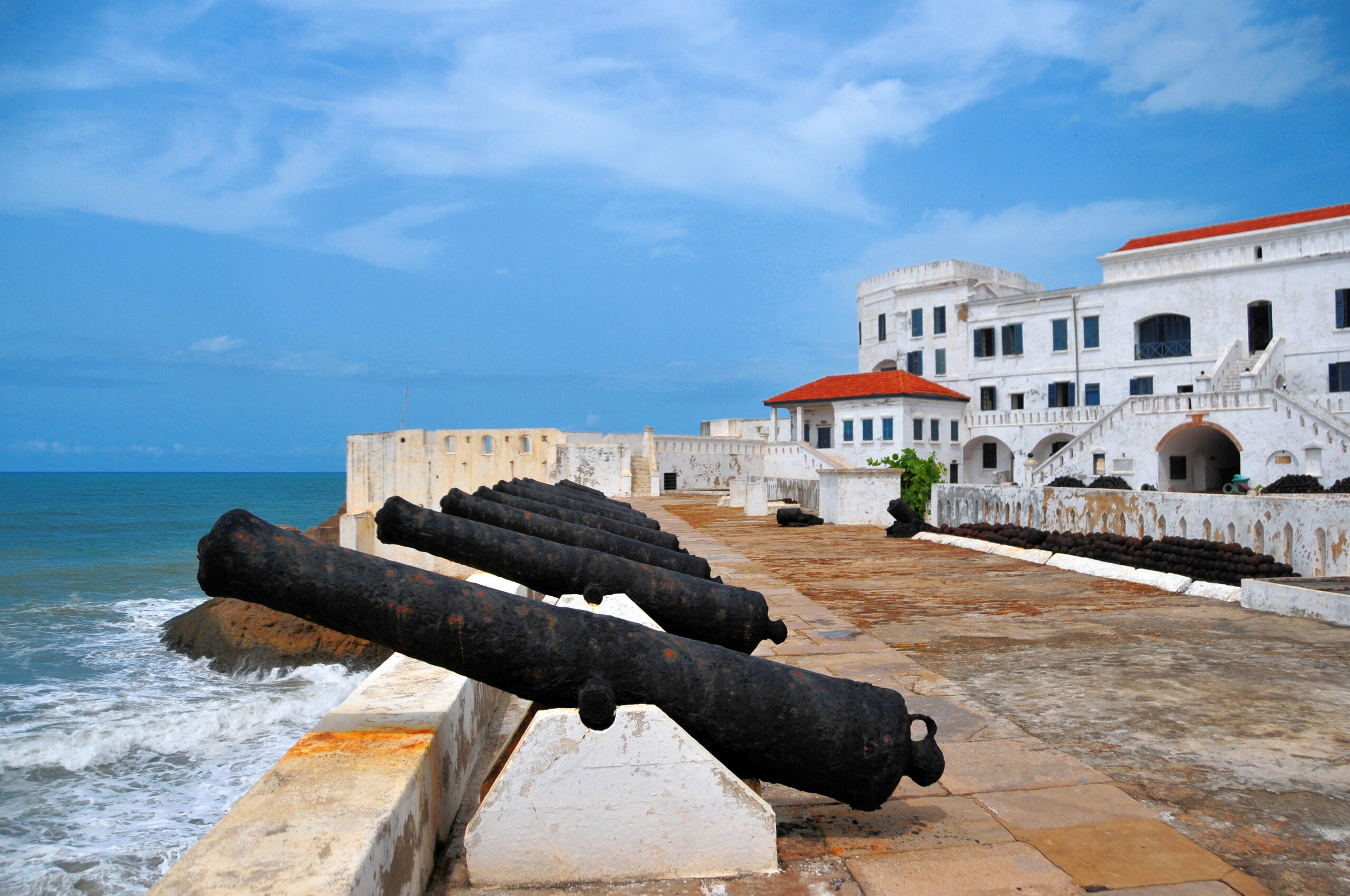 The gun battery in what is now Ghana, West Africa. Several European nations to would buy enslaved people from their African partners./Getty Images