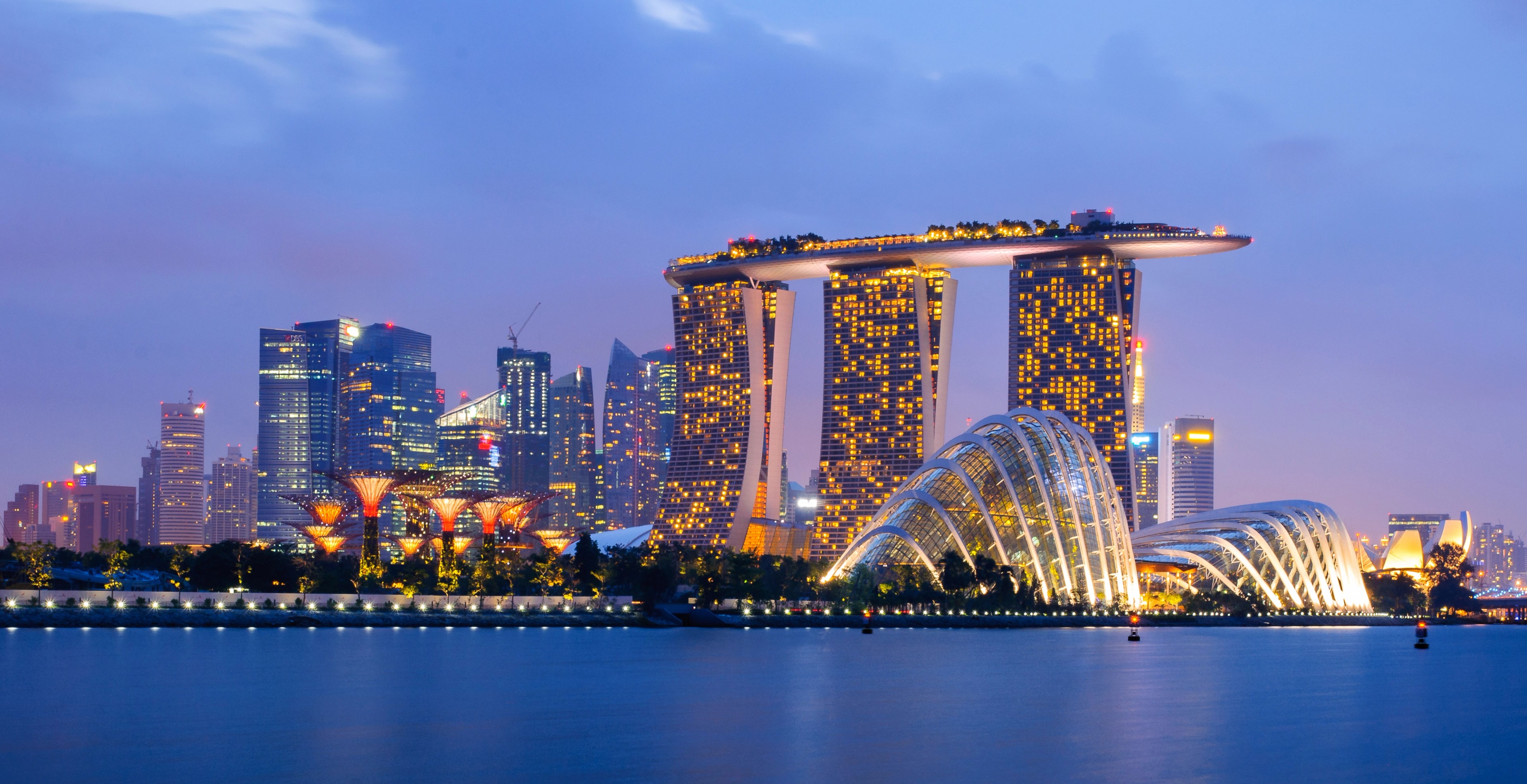 The skyline of Singapore. A 22-day voyage that departs from here lets guests ring in 2025 aboard the Silver Dawn./Shutterstock