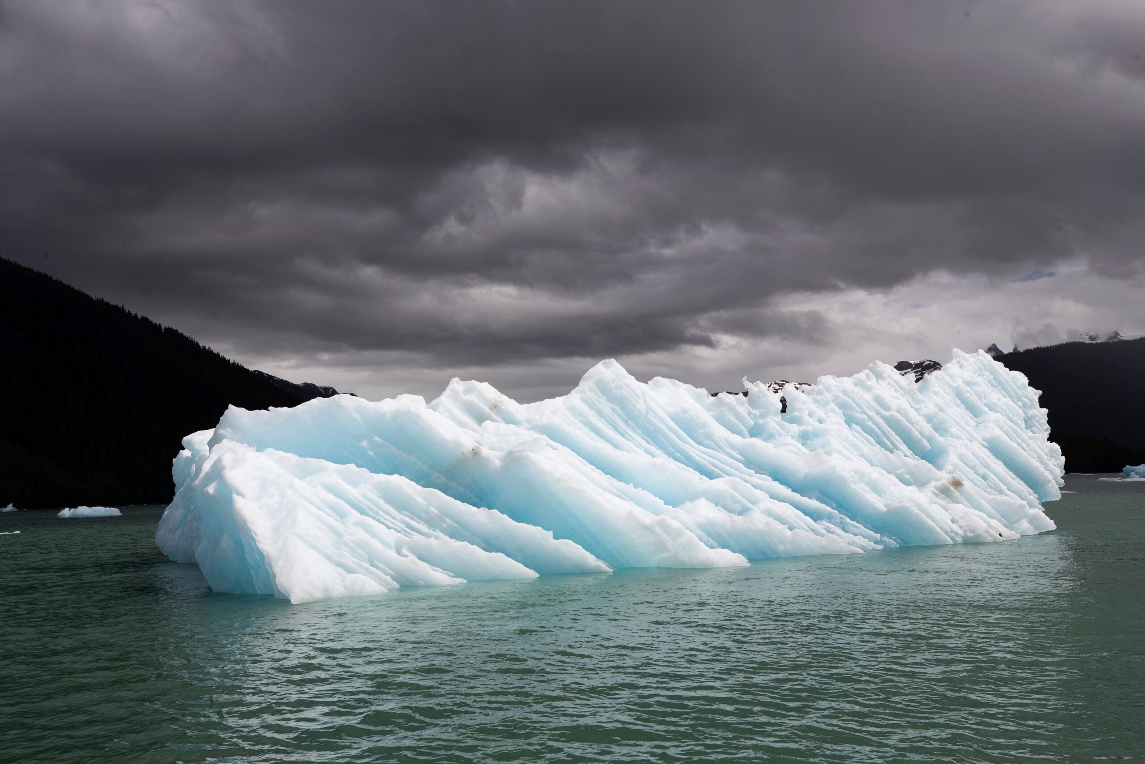 Interplay of light and shadow on ice in Alaska's LeConte Bay./Lucia Griggi/Silversea
