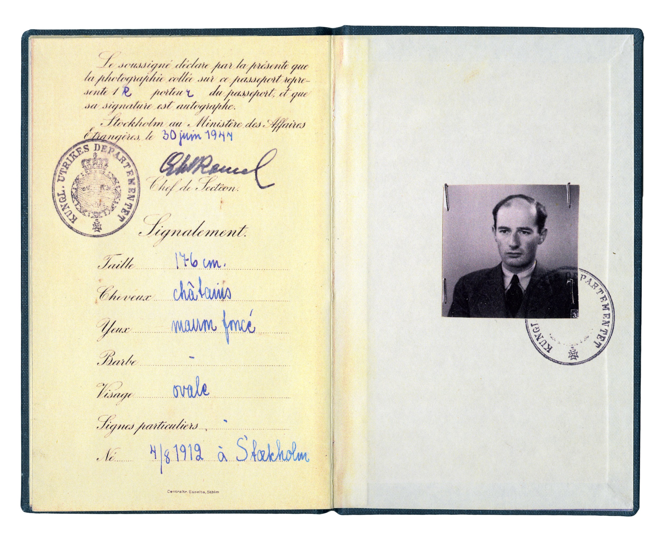 Raoul Wallenberg, a Swedish diplomat whose passport is pictured, worked tirelessly to save Jews from the Nazis in World War II./Wikimedia Commons photo by mynewsdesk