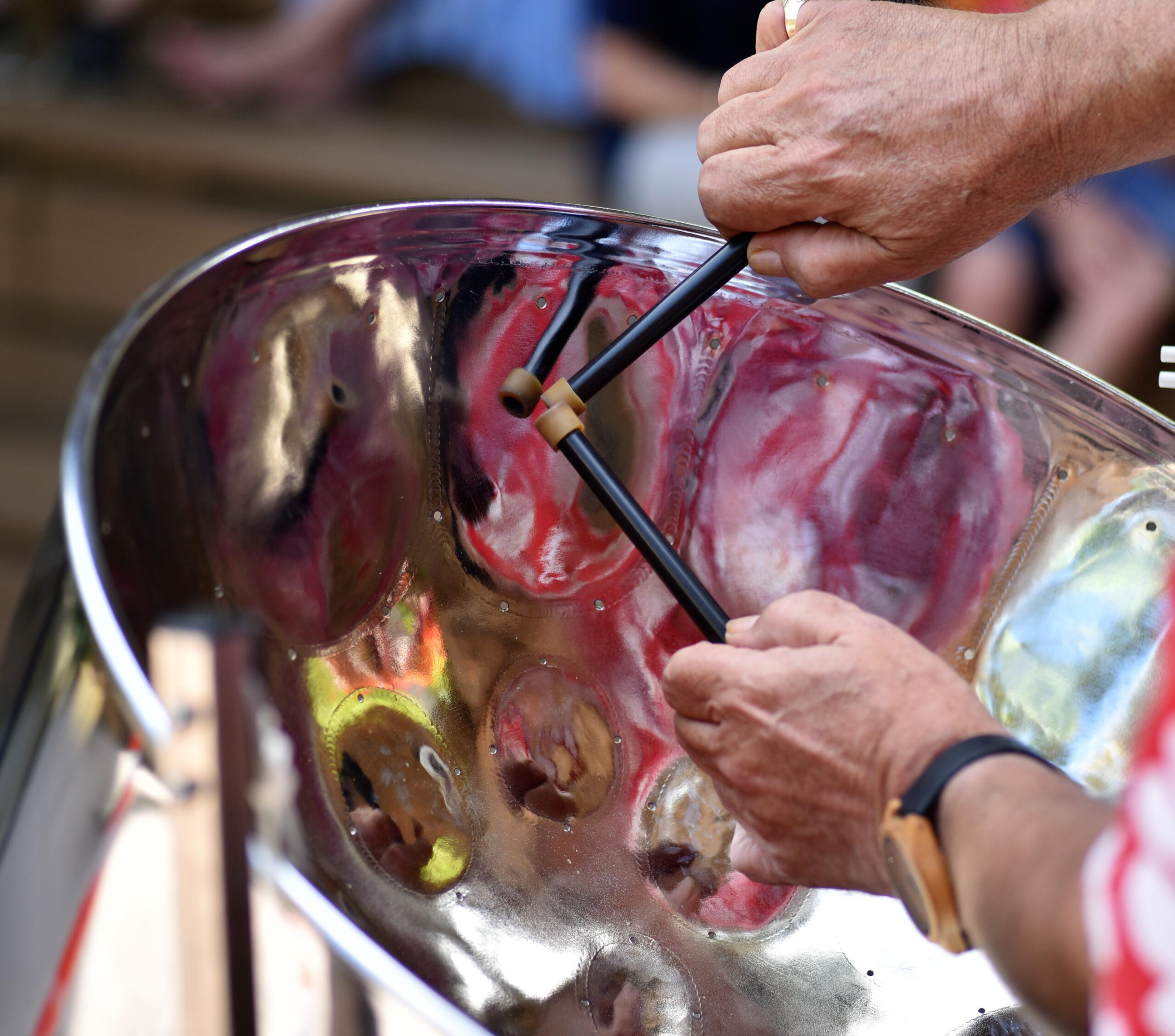 You're apt to hear steel pans (drums) in many places in the Caribbean./Shutterstock