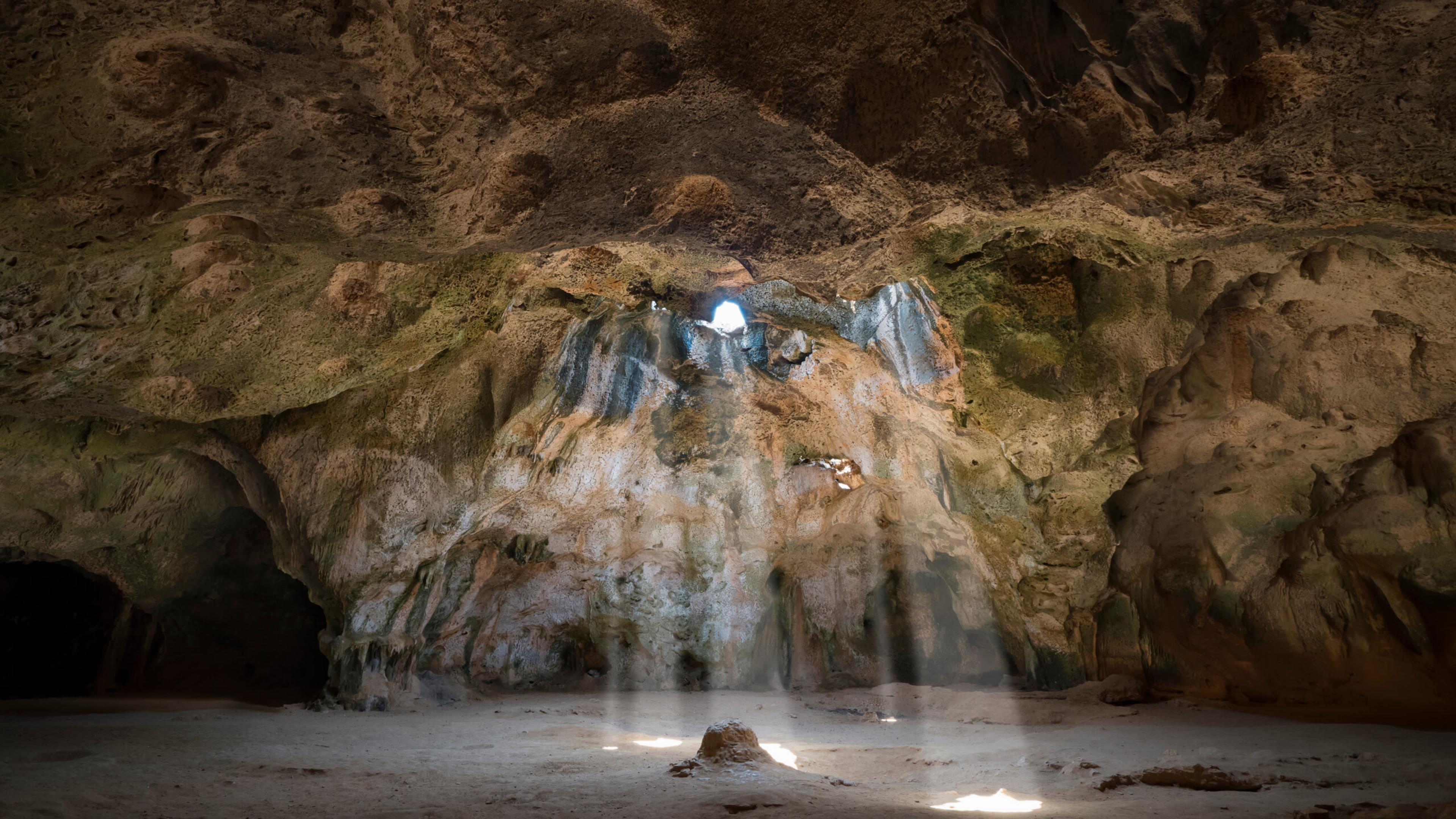Quadriki Cave at Arikok National Park has two chambers and is home to bats (said to be harmless)./Shutterstock