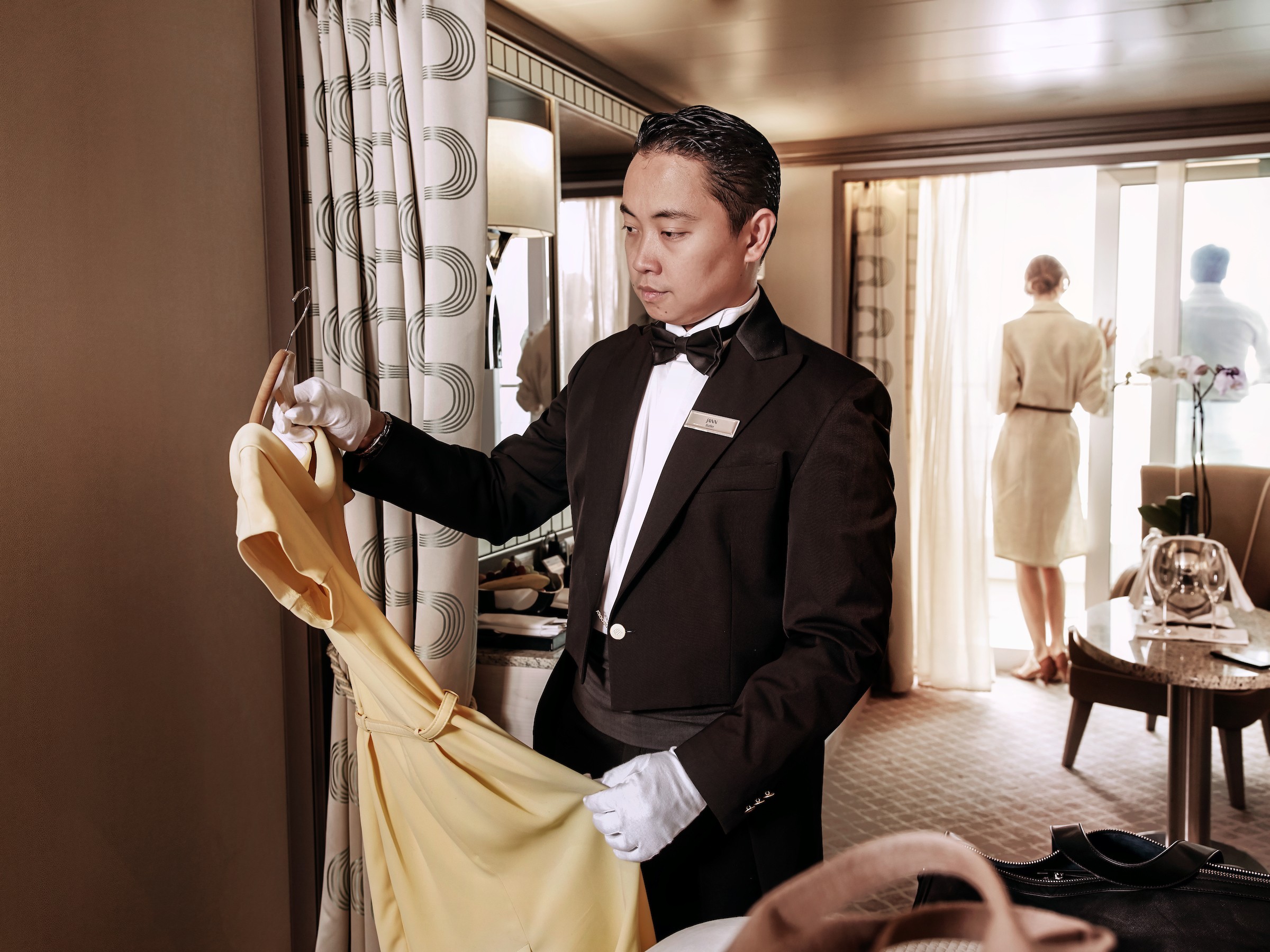 Butlers unpack — and repack — your suitcases on arrival and departure
