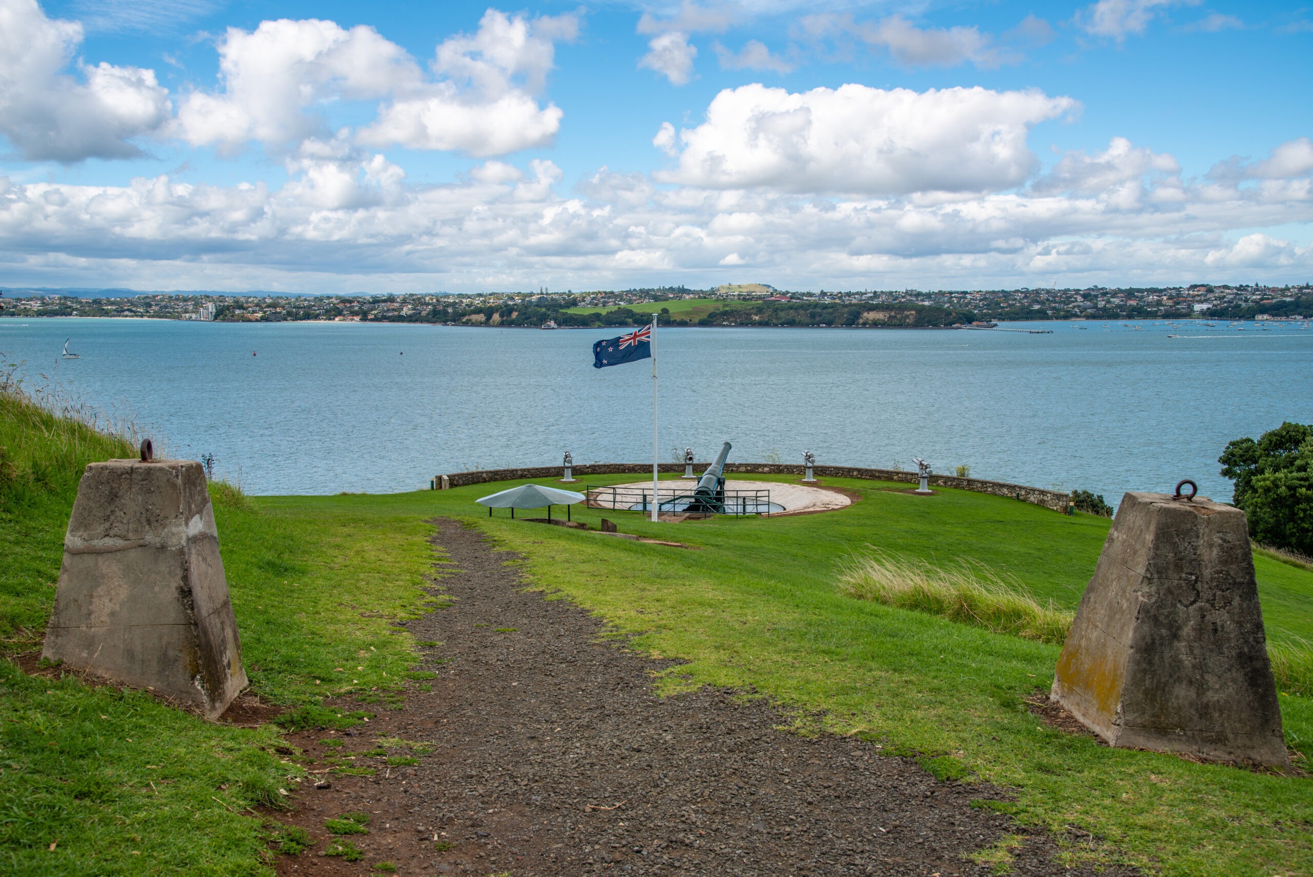 North Head, once home to a heavily armed fort built to defend Auckland. It was first used in the1880s against a suspected Russian invasion, and then again in 1941 during World War II./Getty Images