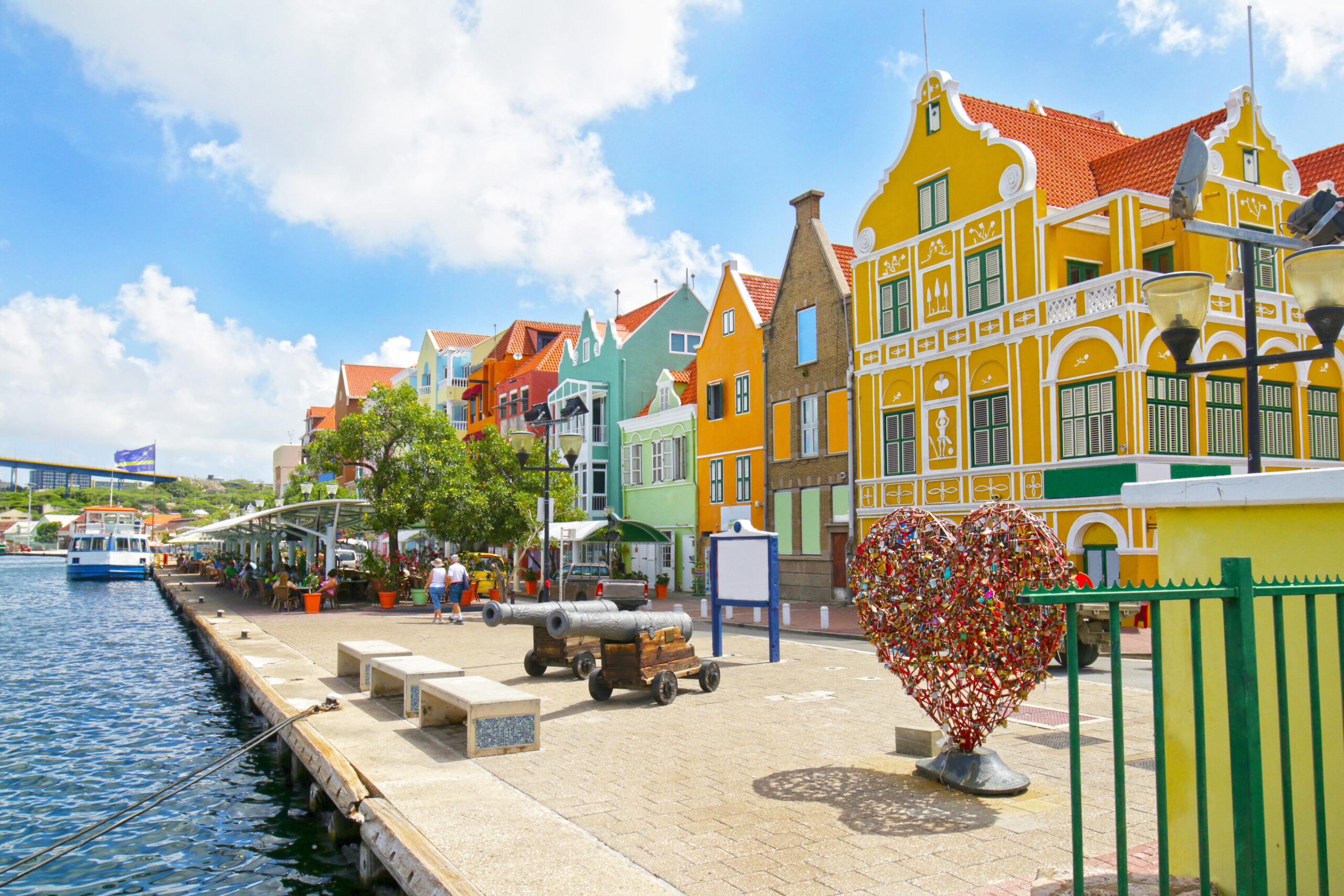 Colorful Curaçao sits outside the hurricane belt./Shutterstock