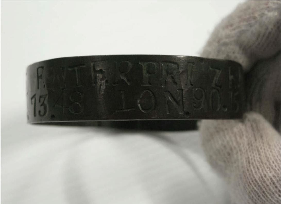 This copper collar was fastened to an Arctic fox during the search for John Franklin and his team/©Royal Geographical Society (with IBG)