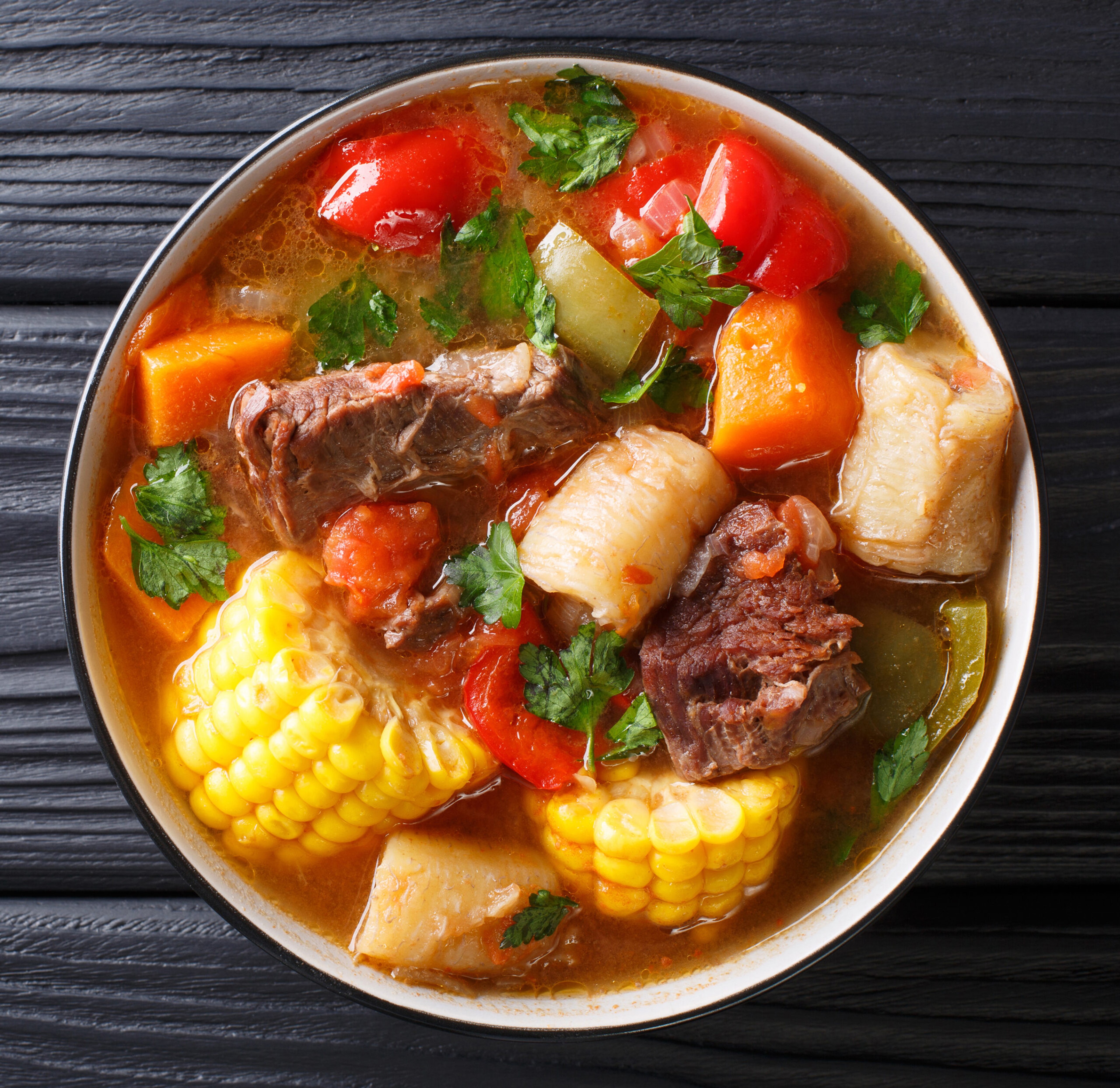 You'll find variations of sancocho stew, a meat and vegetable main dish, throughout Latin America./Shutterstock