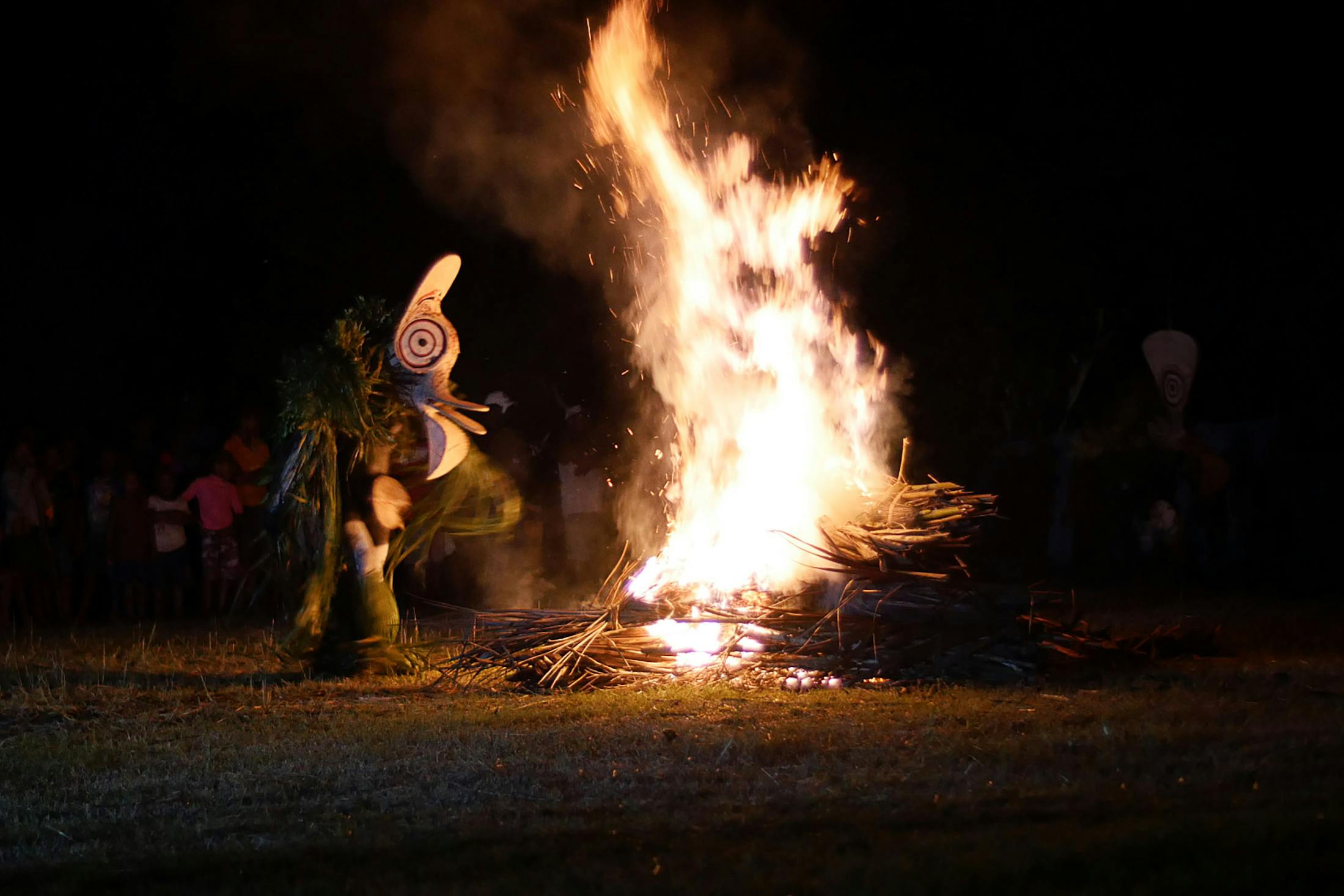 Face-To-Face With the Baining Fire Dancers of Papua New Guinea