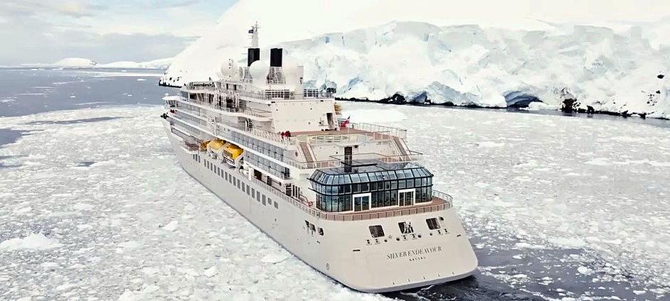 The Silver Endeavour, on its shakedown cruise, is the latest ship to join the Silversea fleet./Silversea