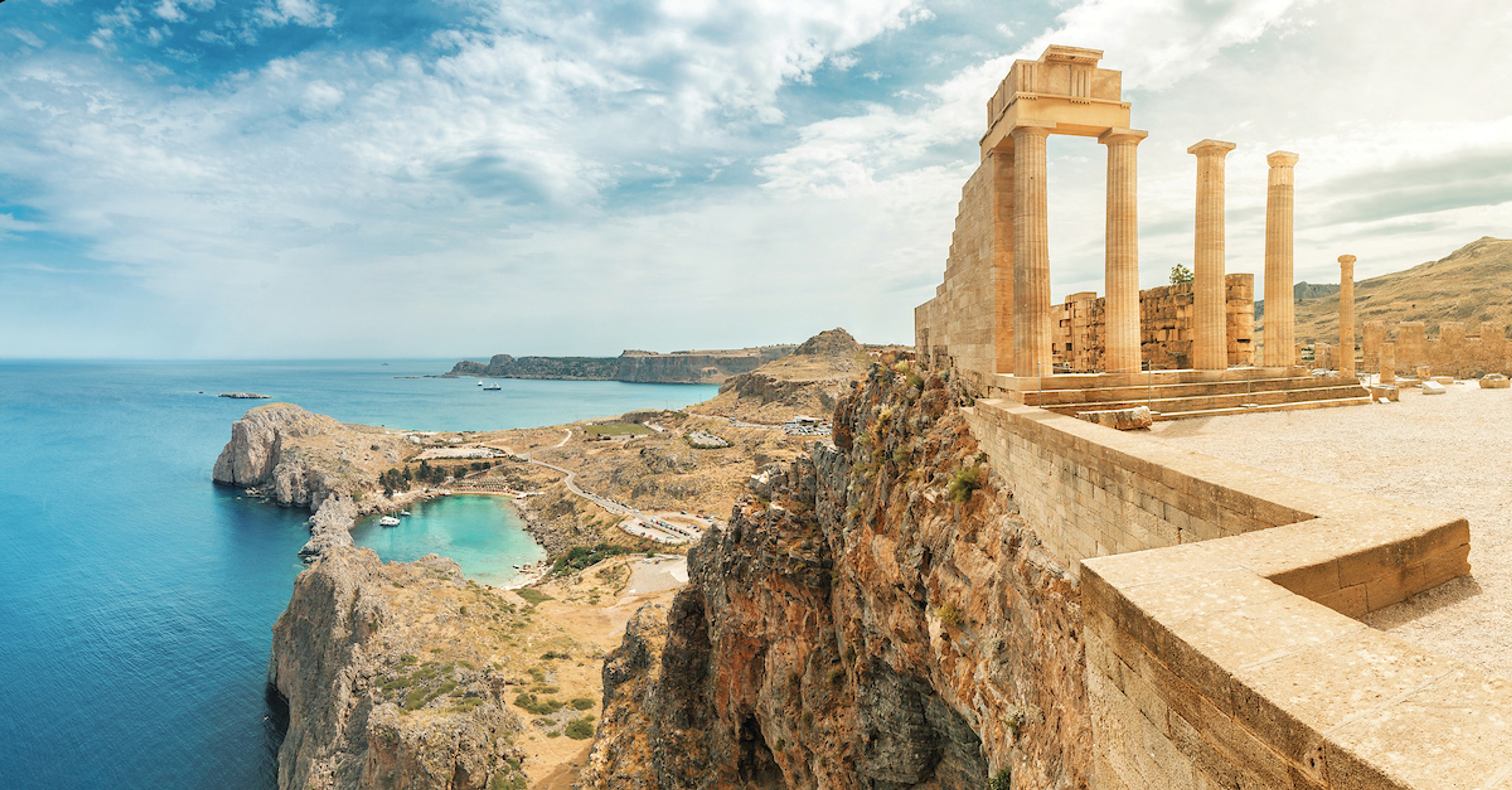 The breathtaking Acropolis of Lindos, a classic site in Rhodes./Shutterstock