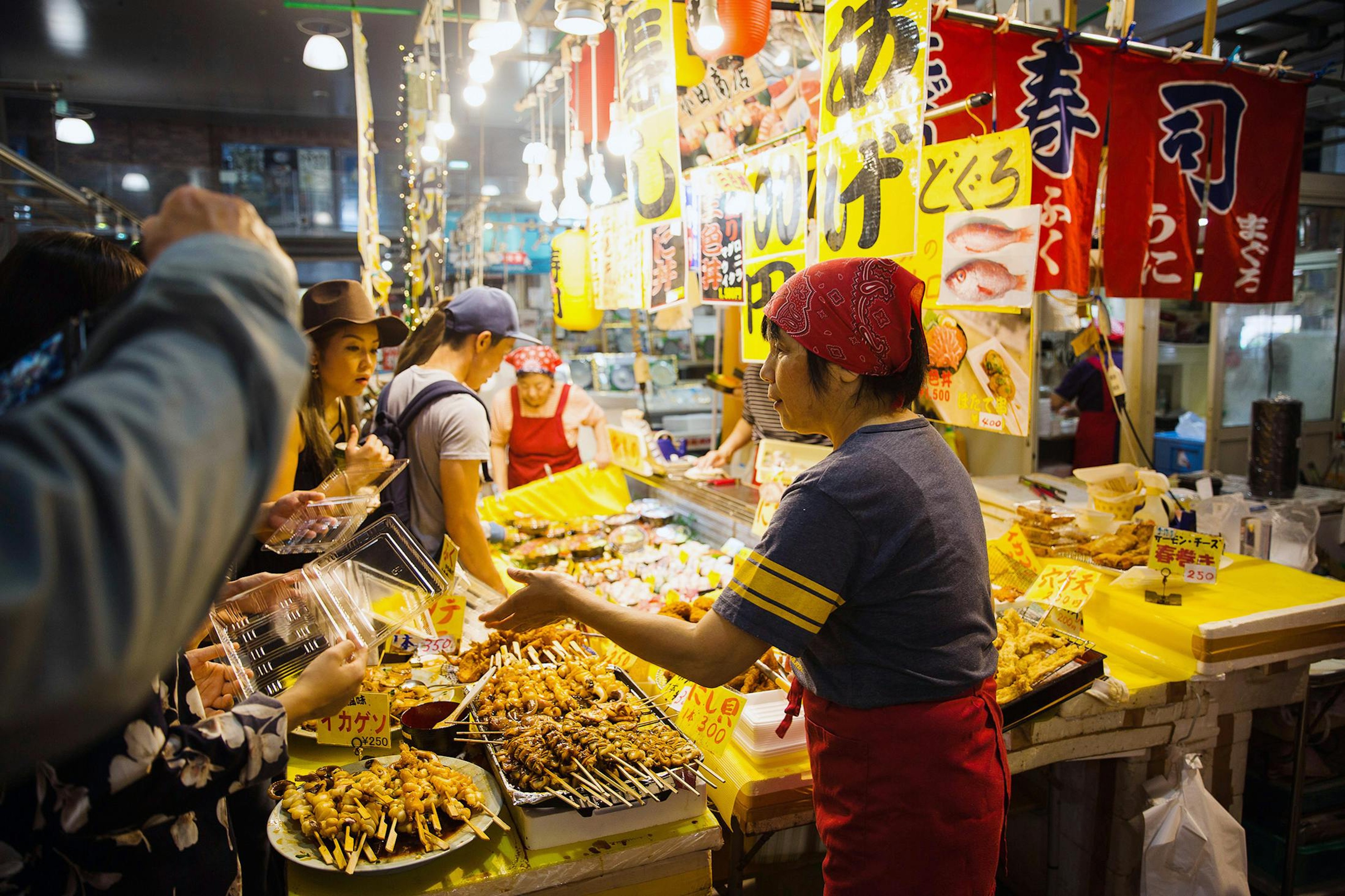A Japanese fish market in Otaru, Japan./Lucia Griggi