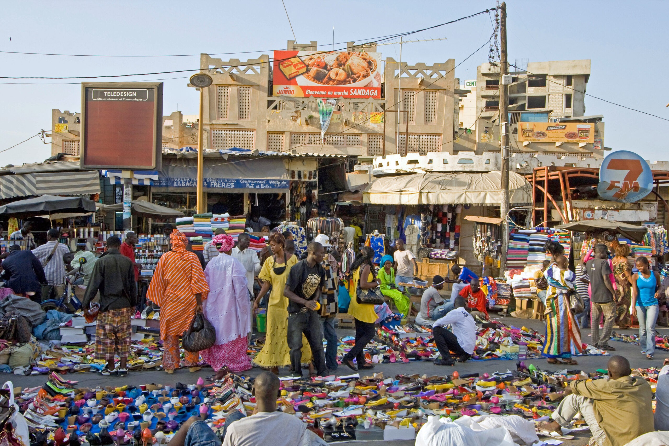 Almost anything you need is available at Sandaga Market in Dakar, Senegal./Alamy Photos