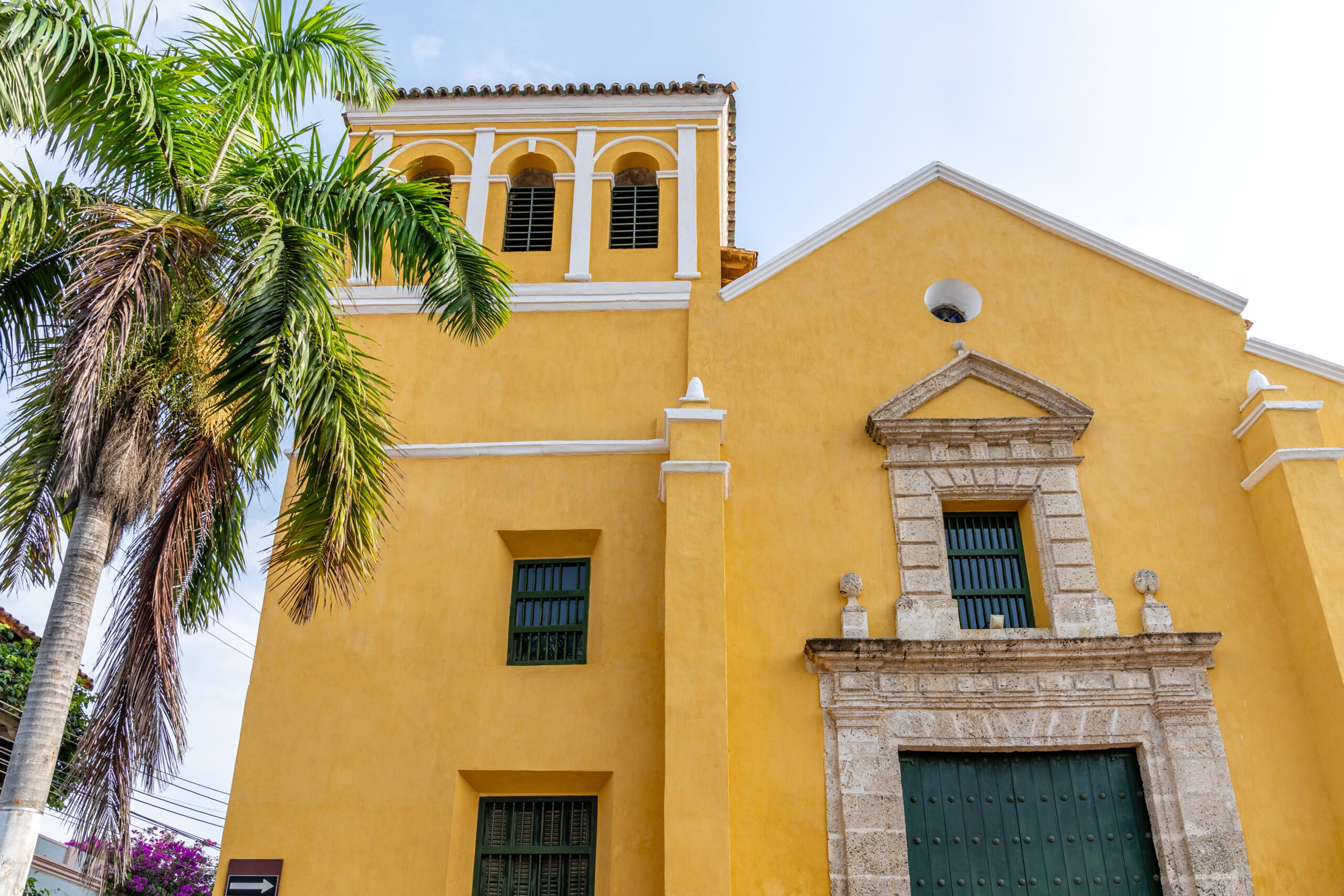 Church of the Holy Trinity in the Getsemaní. It's quiet now, but as evening approaches, it becomes a gathering spot for revelers.