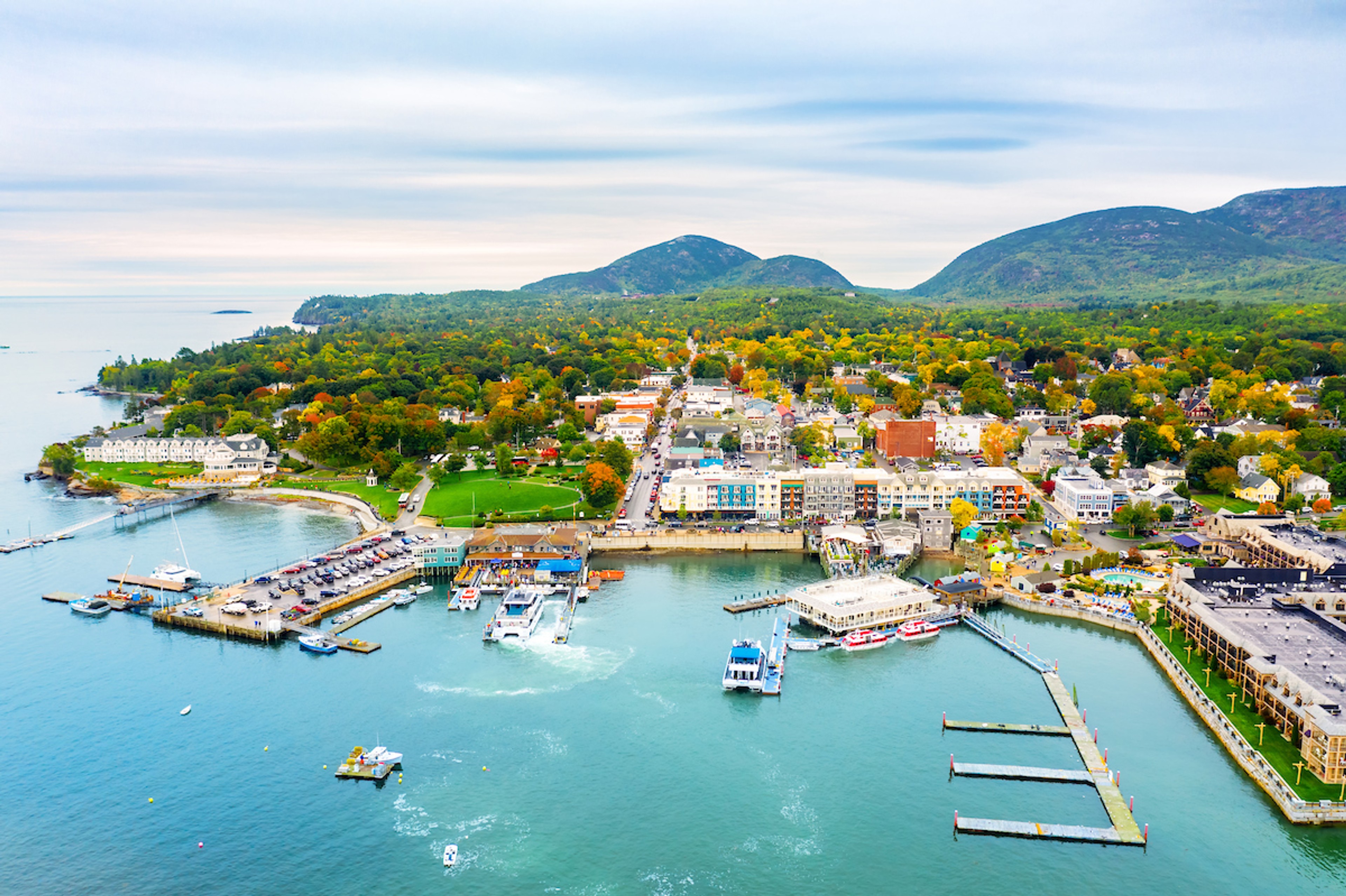 The port town of Bar Harbor is one of Maine's many coastal jewels/Shutterstock