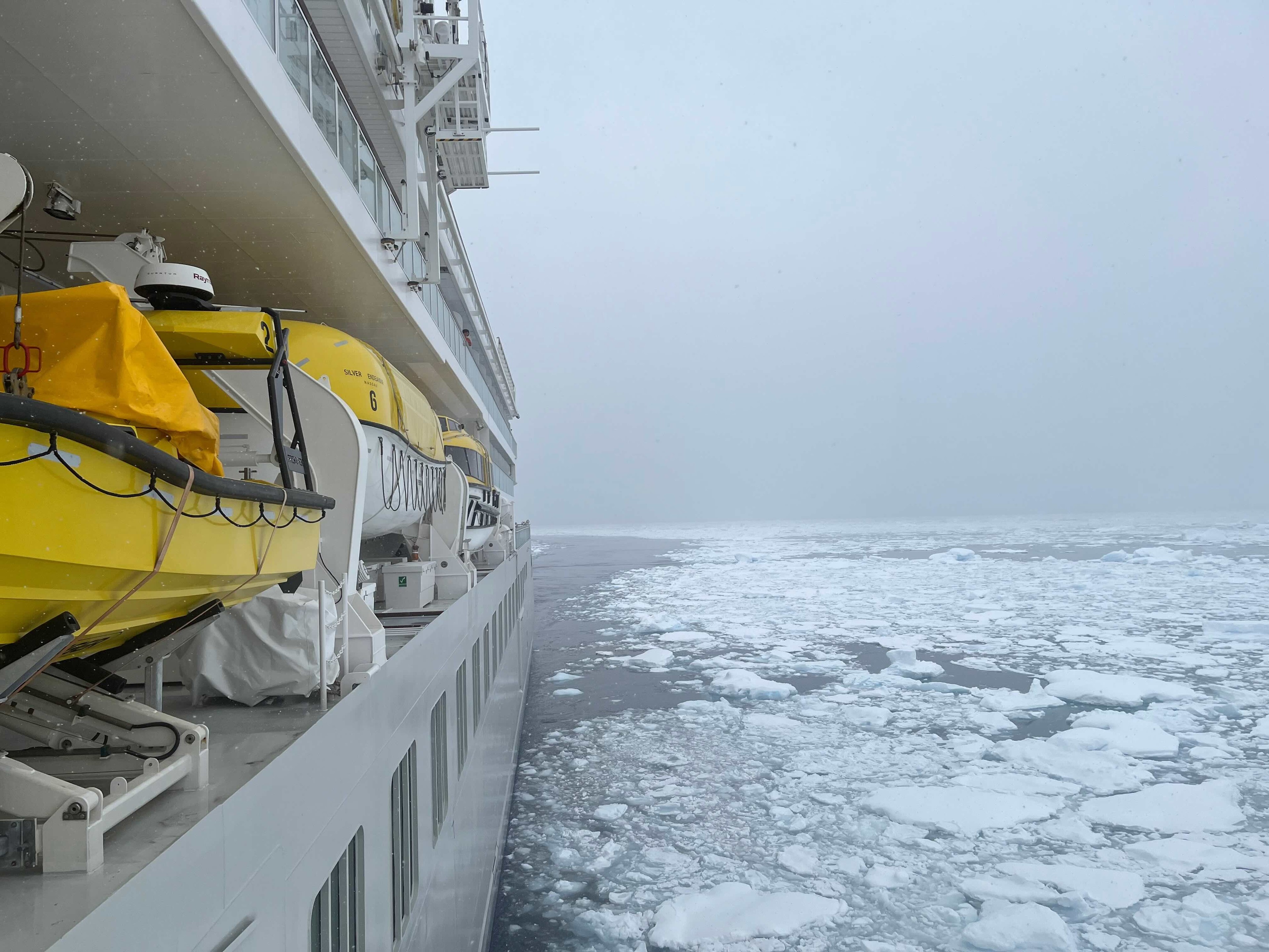 At home in the ice with Silversea's Silver Endeavour, in Antarctica./Carolyn Spencer Brown