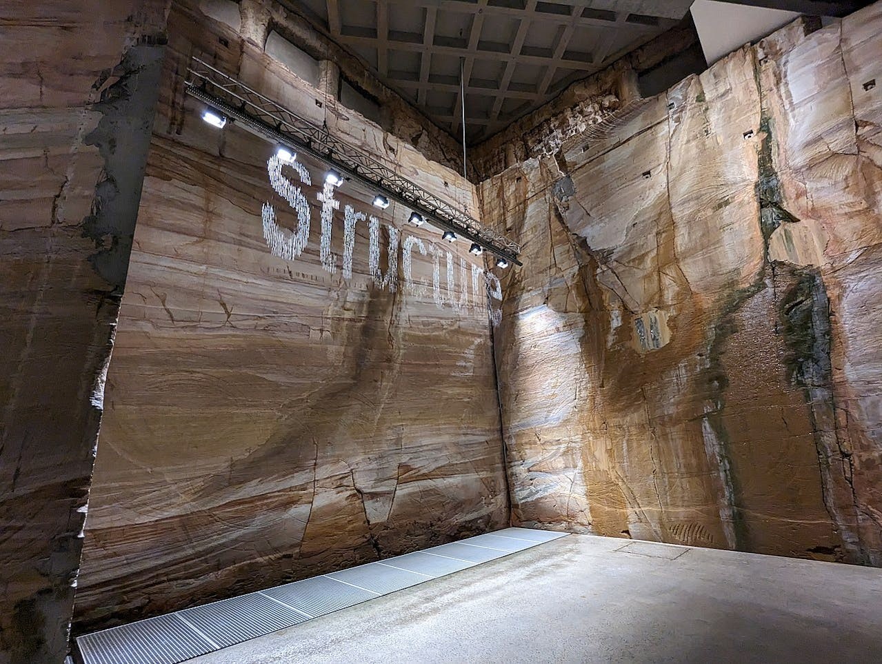 Bit.fal at the Museum of Old and New Art in Hobart, Australia, addresses the proliferation of information./Wikimedia Commons photo by Dicklyon