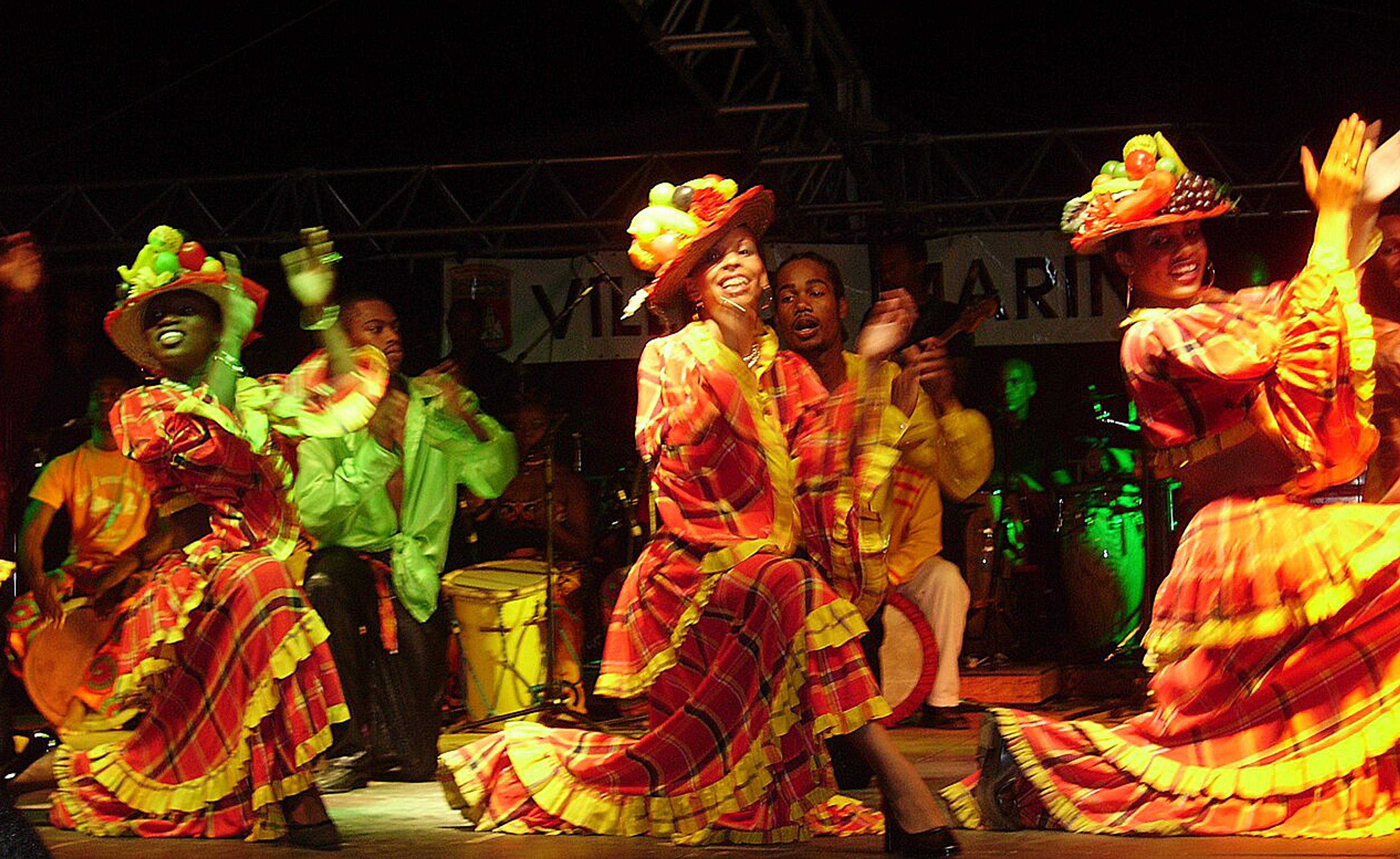 Martinique Madras costumes during Carnival/Wikimedia Commons photo by Frameme~commonswiki