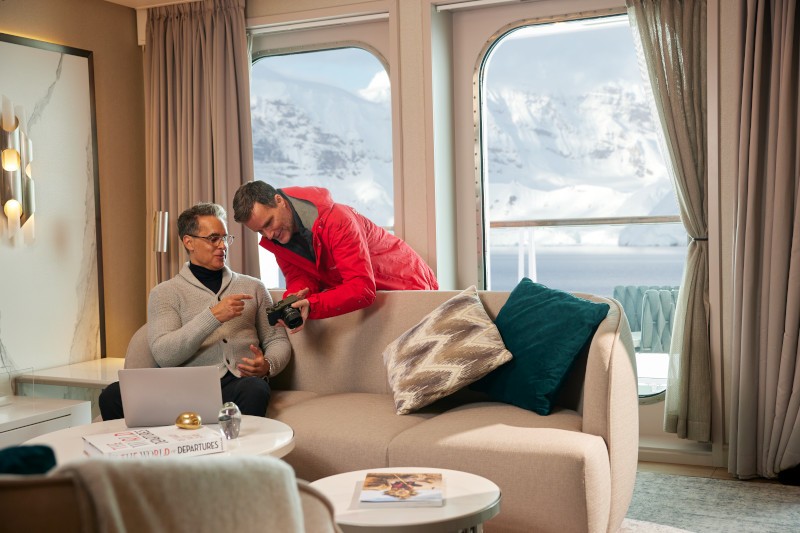 On Silver Endeavour the accommodations are the most luxurious in the industry.