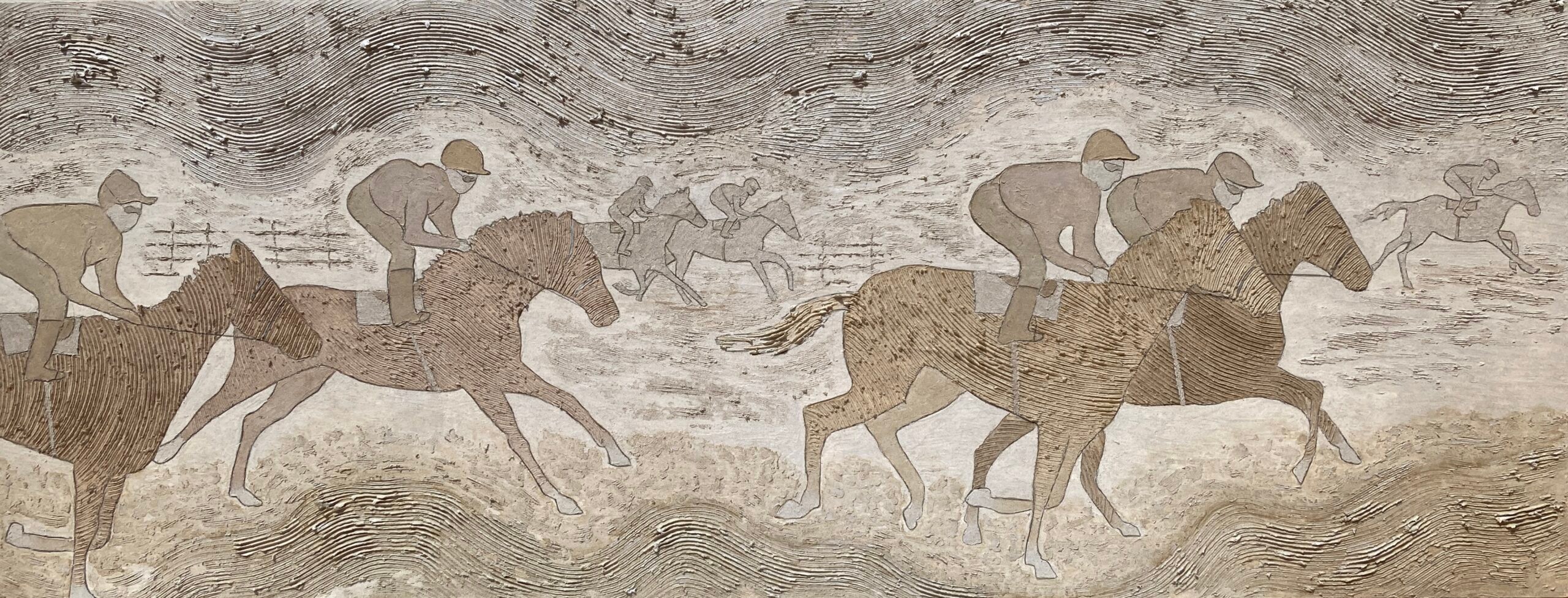 Mara Fabbro's work hangs in the Atlantide restaurant on Silver Nova.