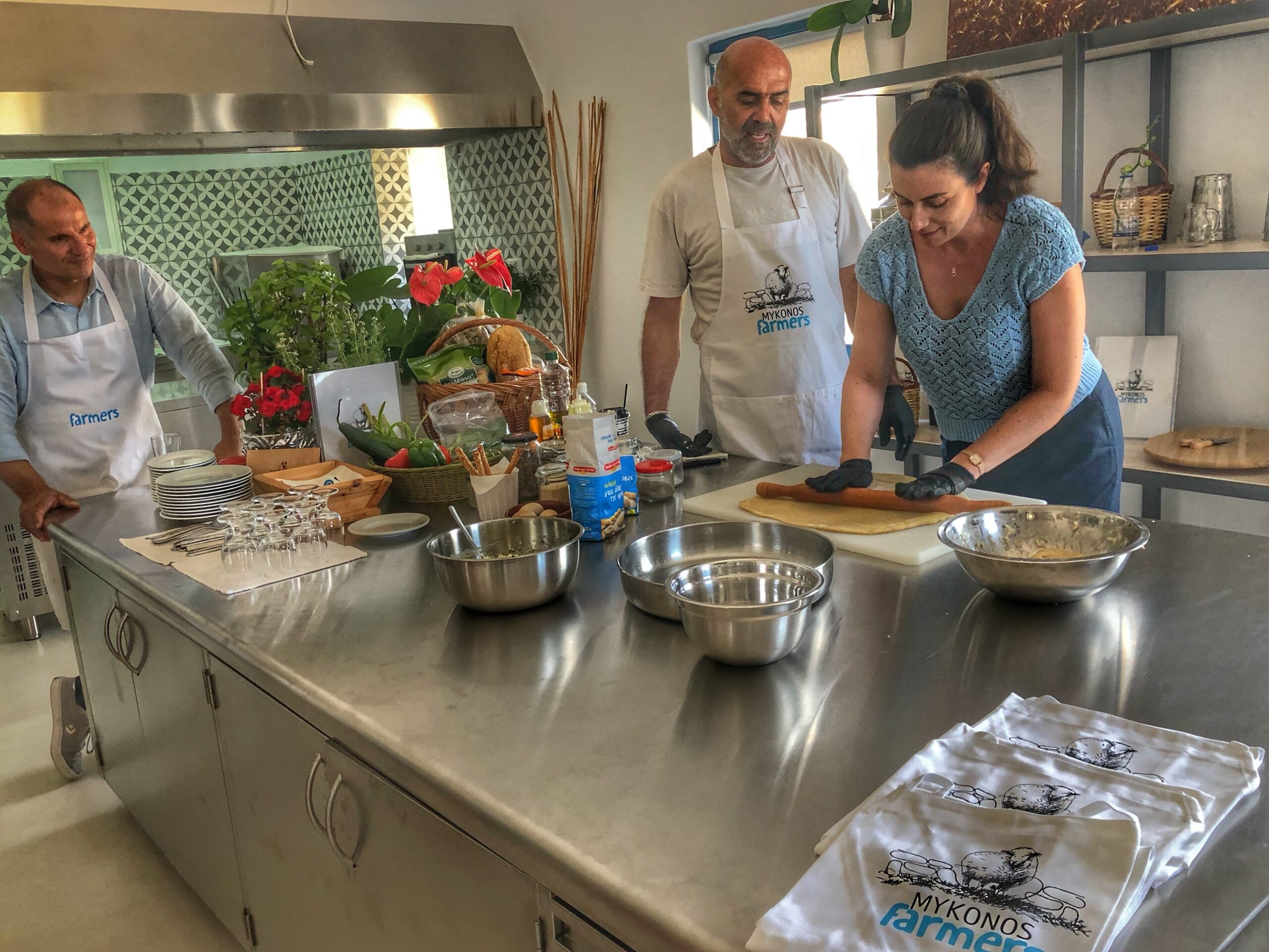 Cheesemaker Yiorgos "George" Syrianos shares his art as part of S.A.L.T. Experiences in Mykonos./Carolyn Spencer Brown