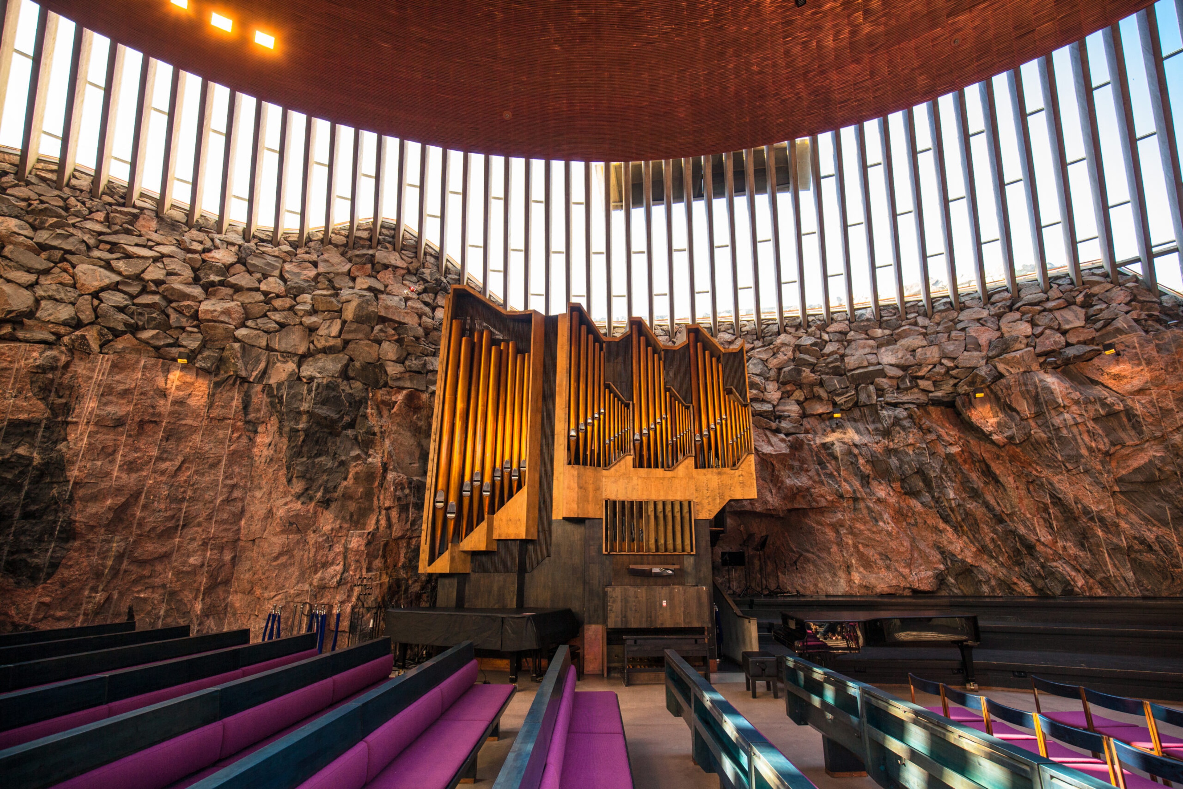 Temppeliaukion Church, Helsinki, Finland/Getty Images