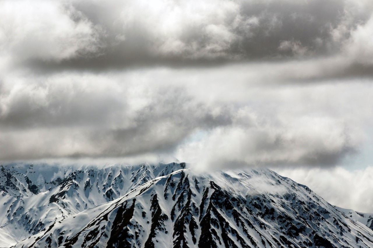 Denali's 20,310-foot-high (6,190 m) peak is often shrouded in clouds./Lucia Griggi