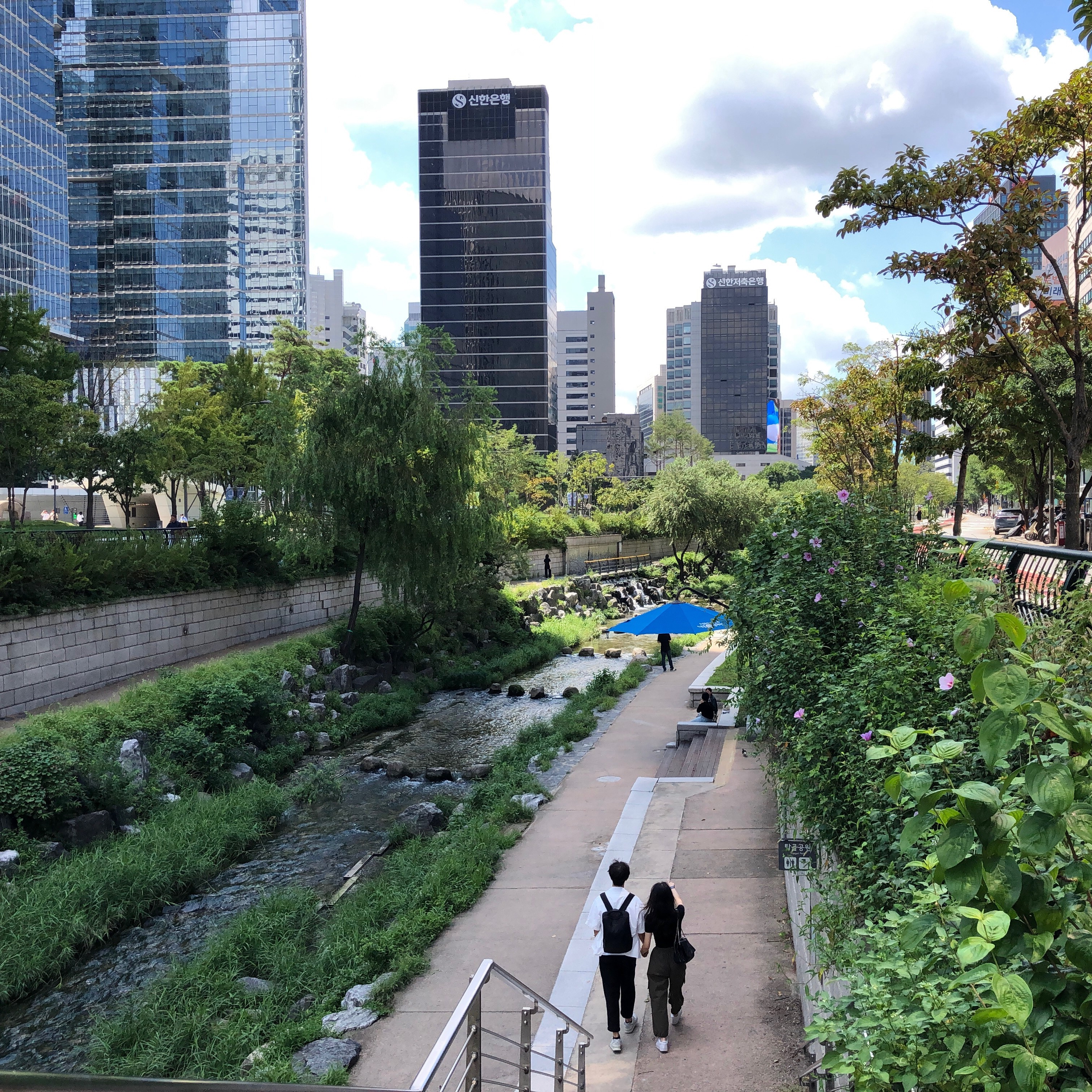 In Seoul, we loved Cheonggyecheon, a 10.9-kilometre-long (6.8 mi) stream and public space that lets you experience quiet in the heart of the city. Photo by Carolyn Spencer Brown