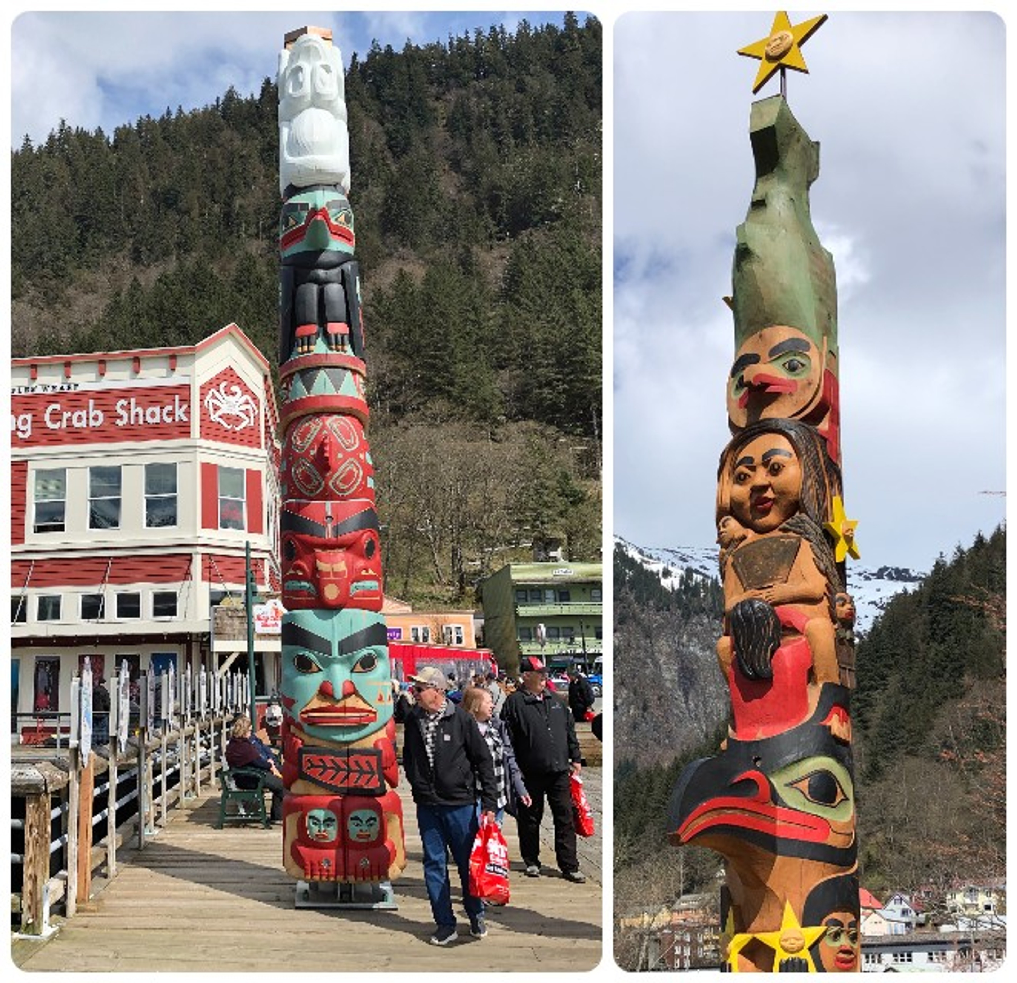 Totem poles on Juneau's new totem trail/Photos by Kristi Switzer
