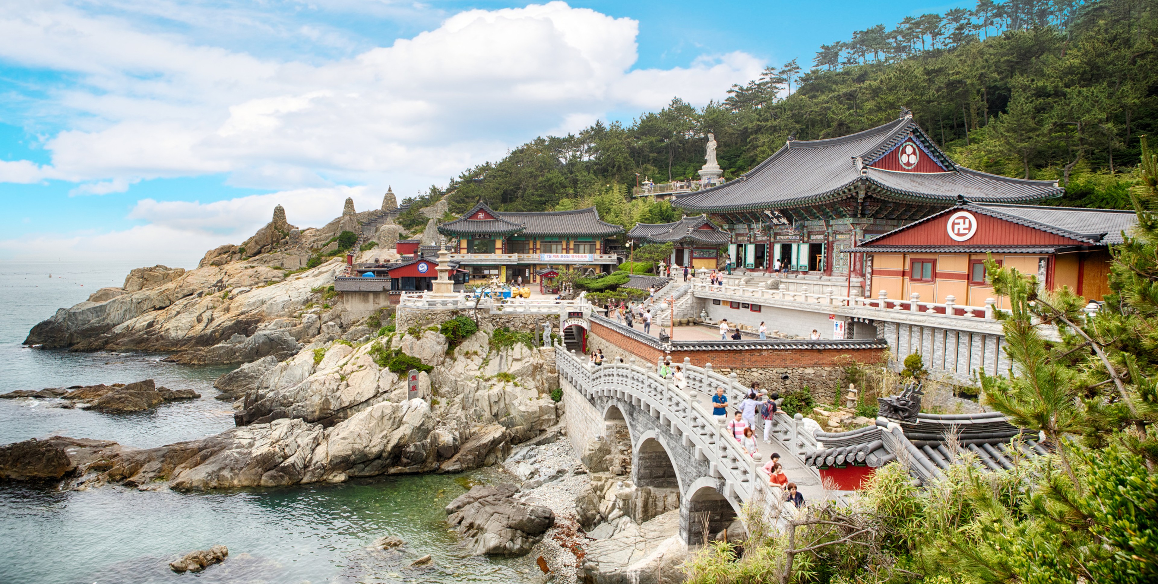 Haedong Temple, Busan. Photo via Korea National Tourist Organization