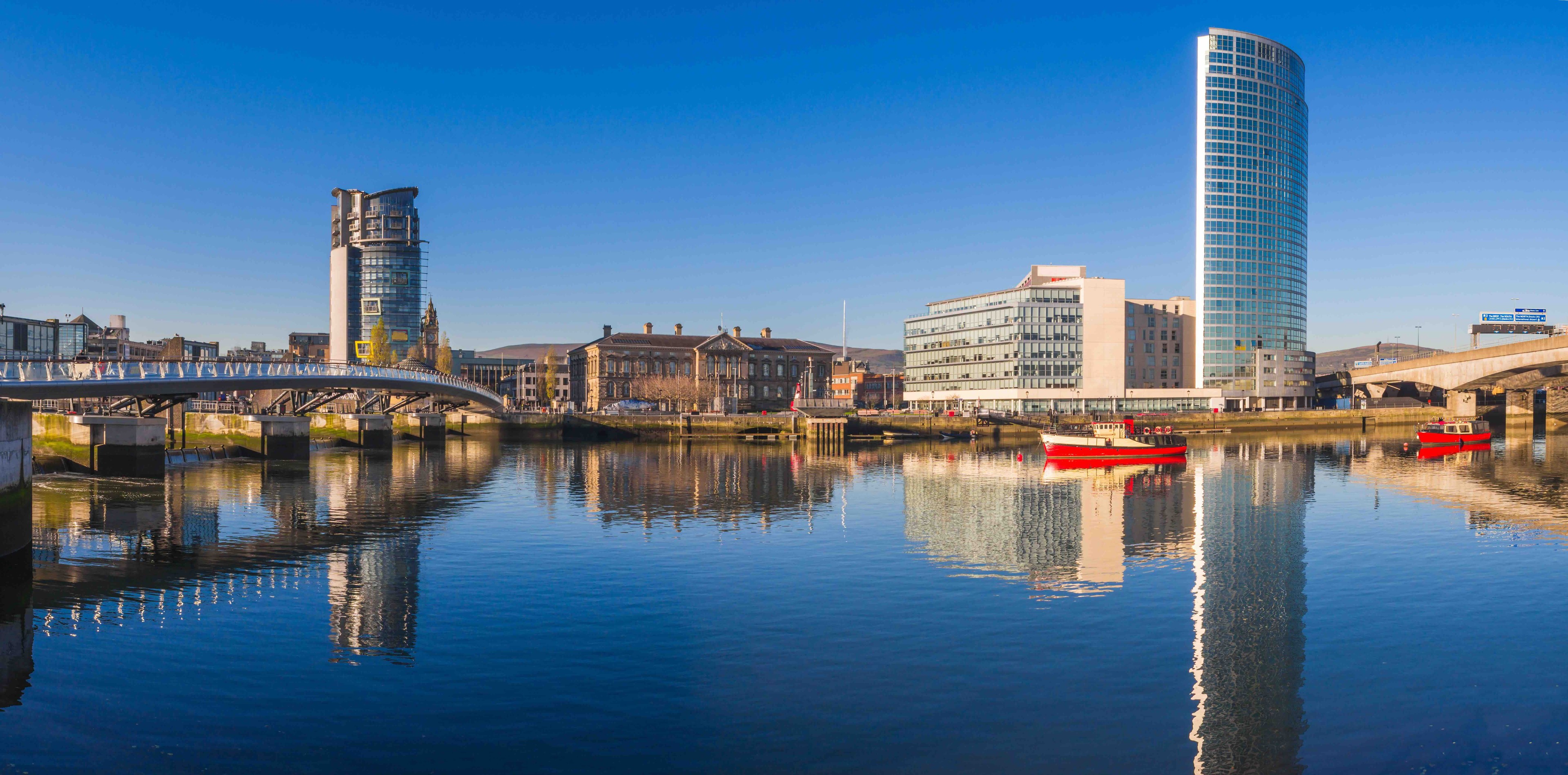 Belfast, in Northern Ireland, is a great contrast of old and new