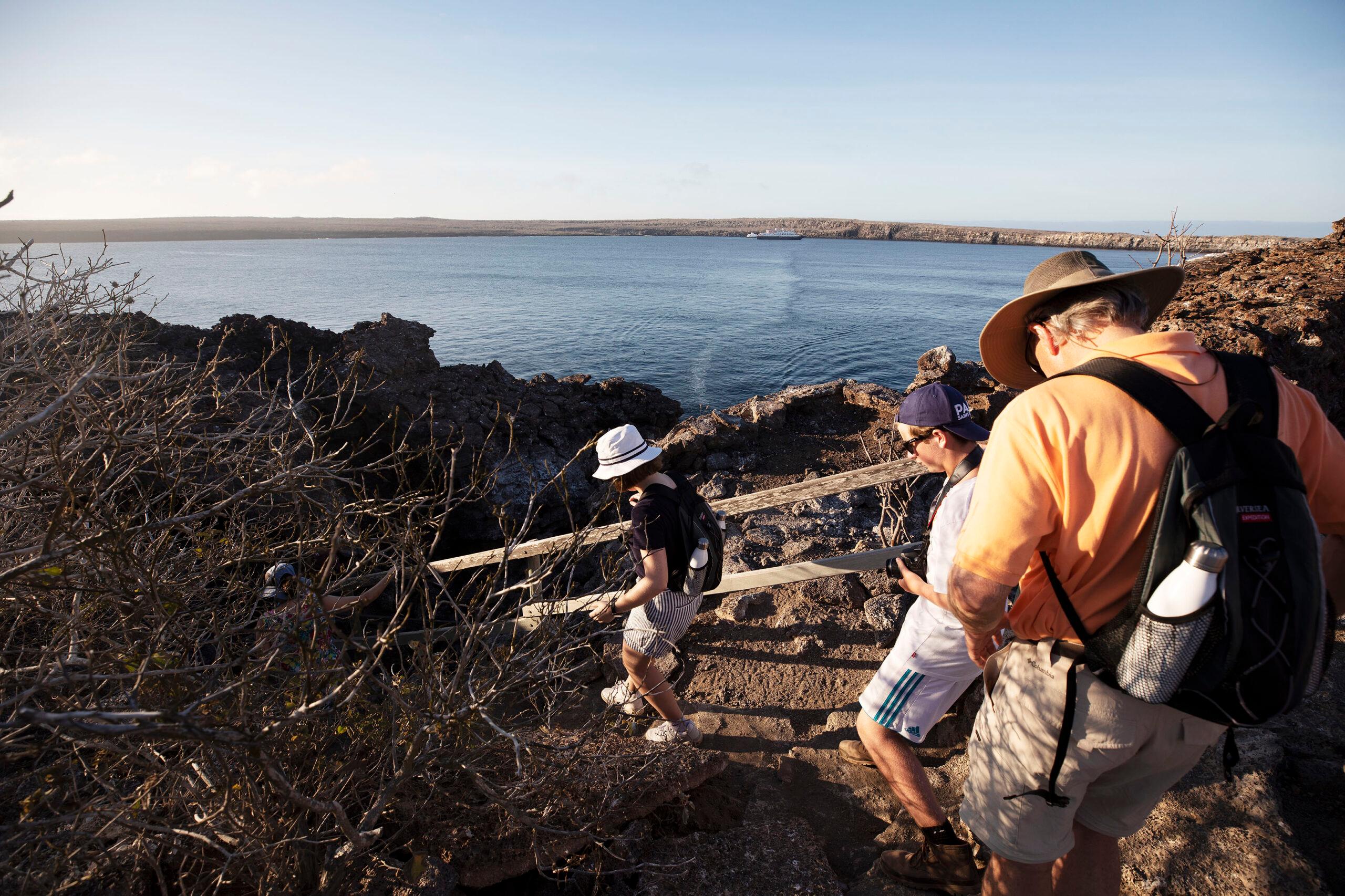 Silversea Guests climbing Prince Philip's Steps./Lucia Griggi