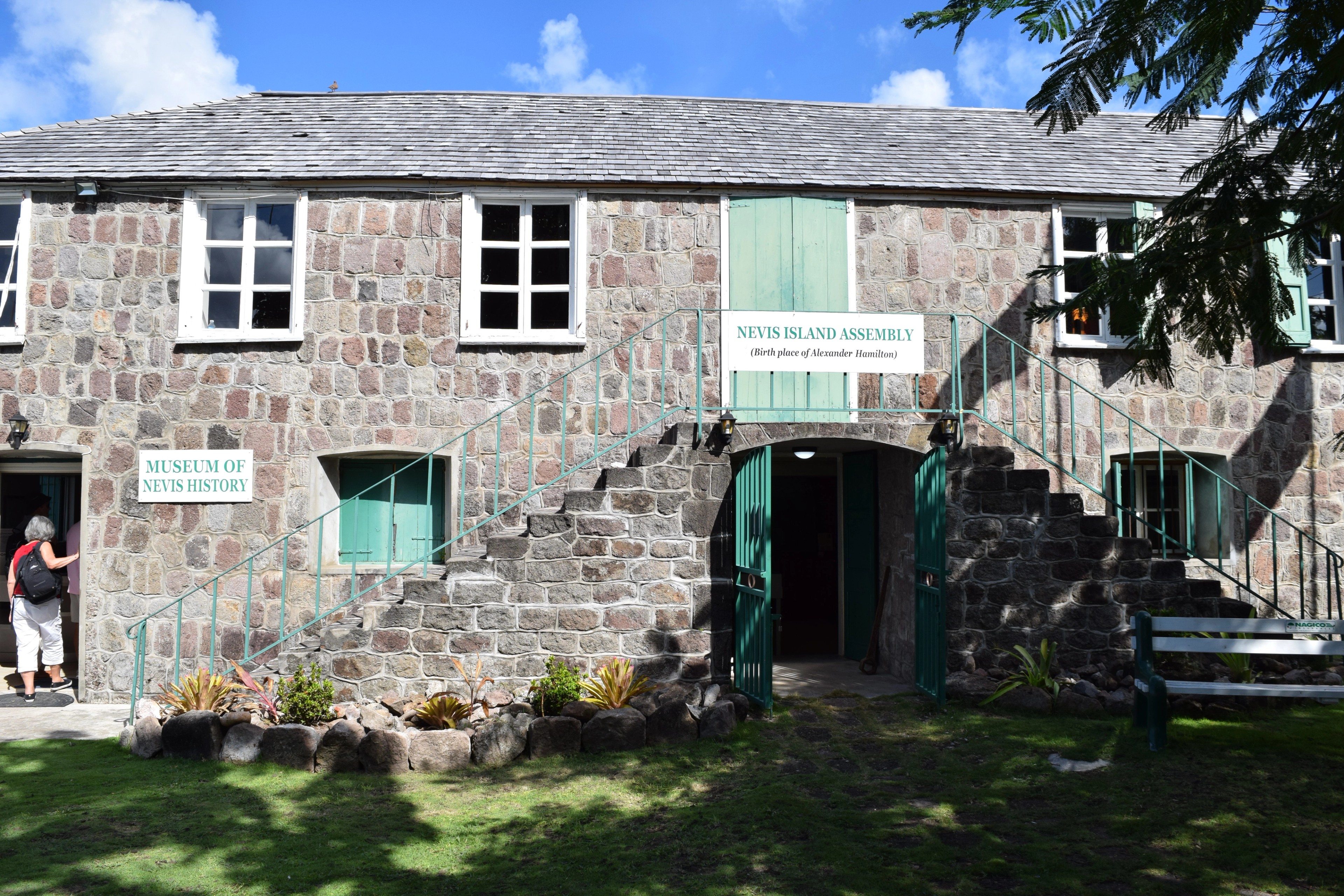 Hamilton House, birthplace of Alexander Hamilton and home to the Museum of History and the Nevis Island Assembly./Jorge Oliver