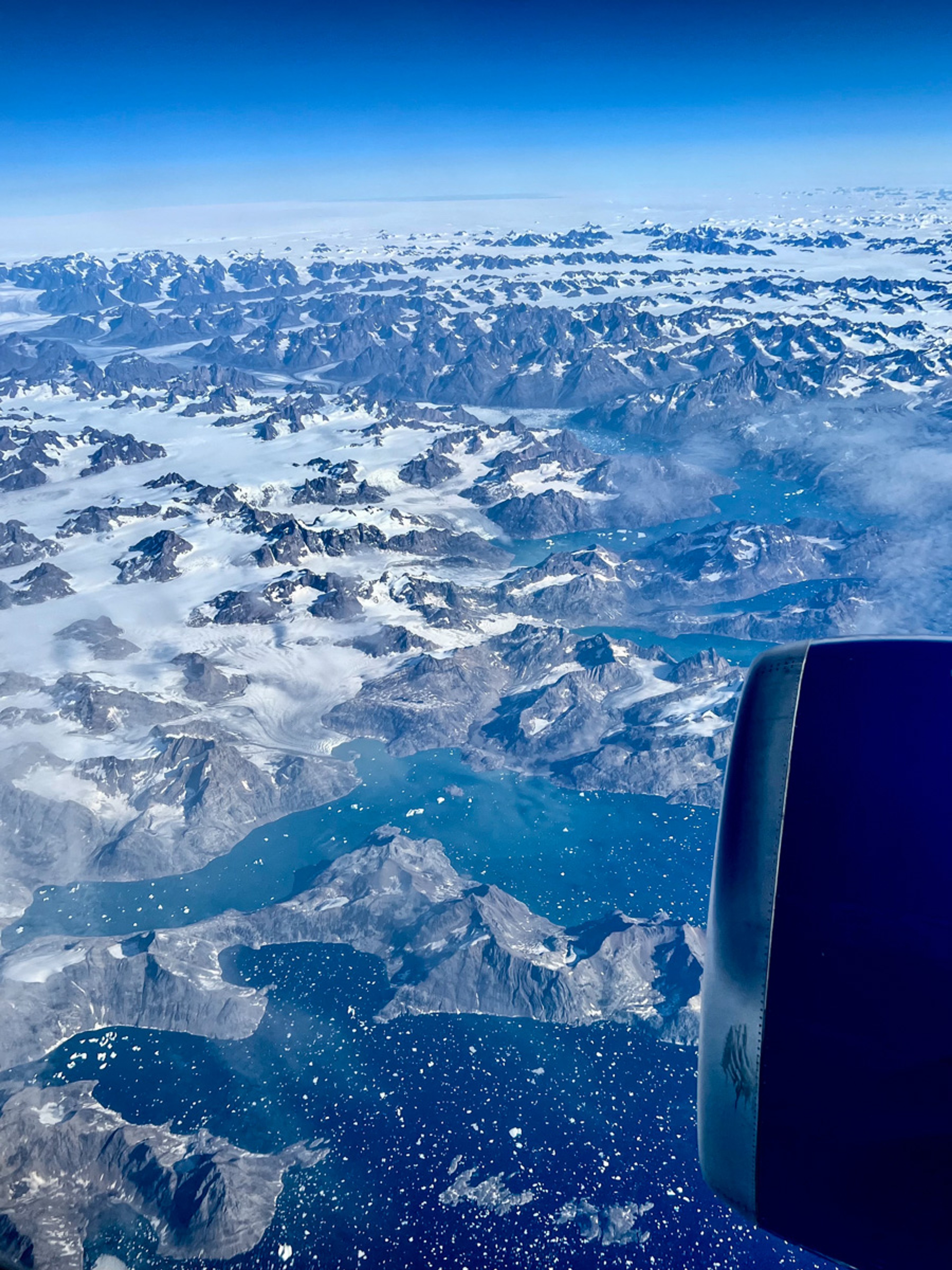 The view of Greenland from the plane./Photo by David Swanson for Silversea
