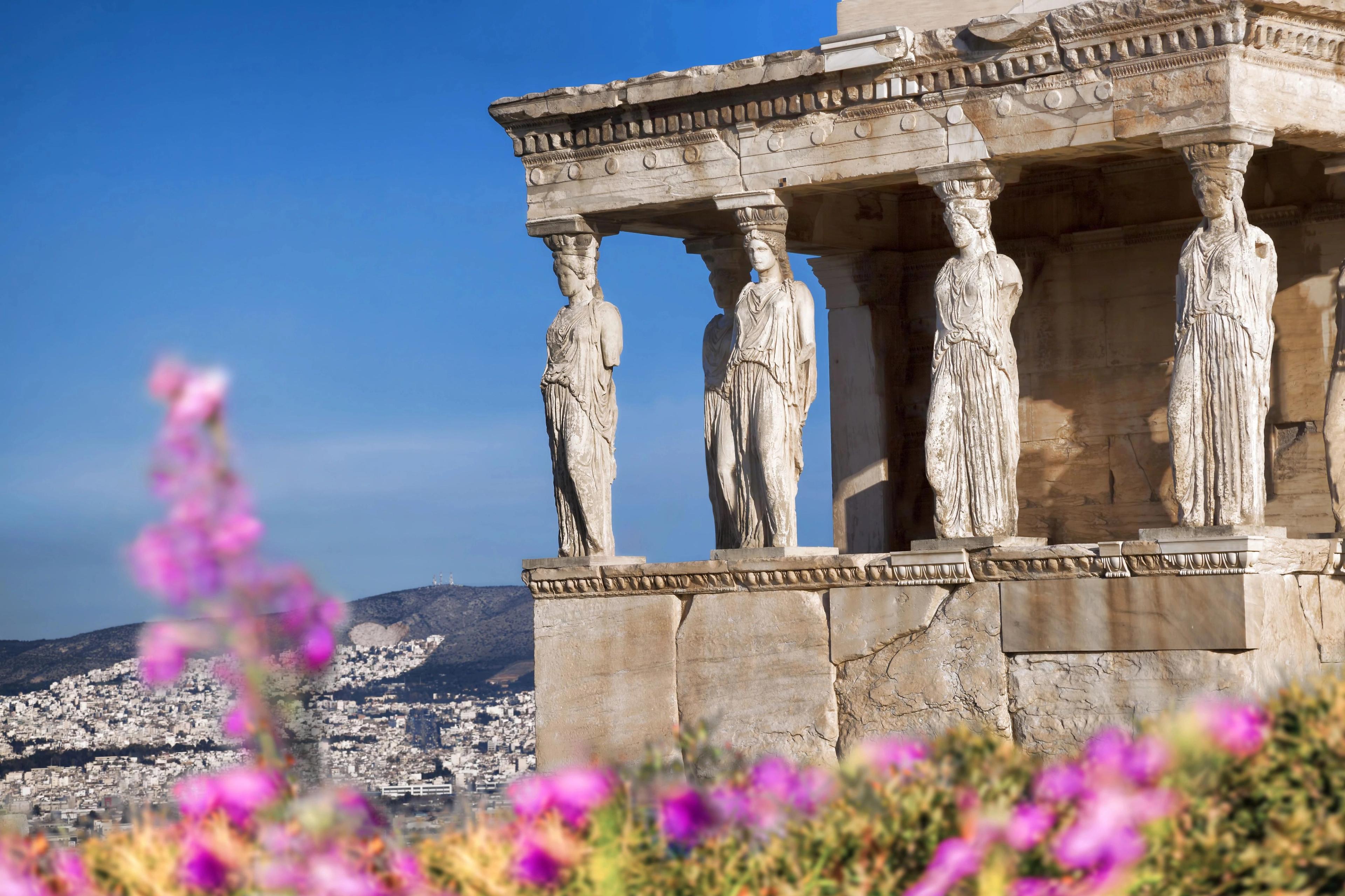 The famous Porch of the Maidens, which is part of the Erechtheion.
